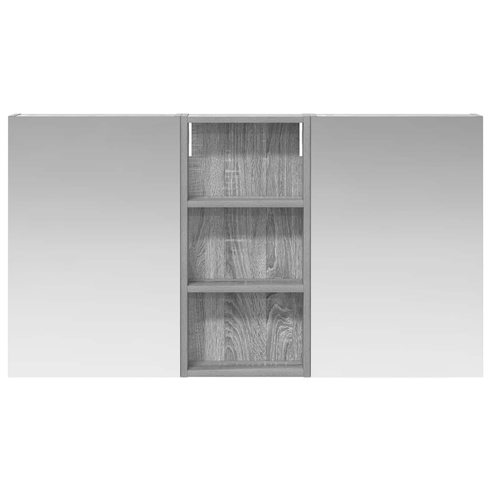 Ensemble de meubles de salle de bain 3 pièces 110 cm Sonoma gris | Maison Vasque