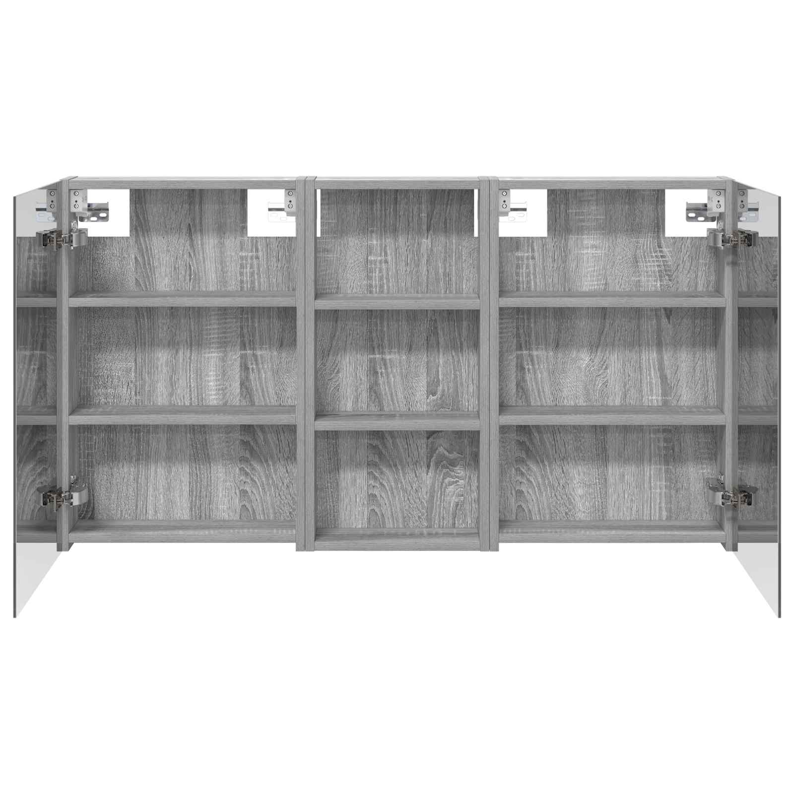 Ensemble de meubles de salle de bain 3 pièces 110 cm Sonoma gris | Maison Vasque