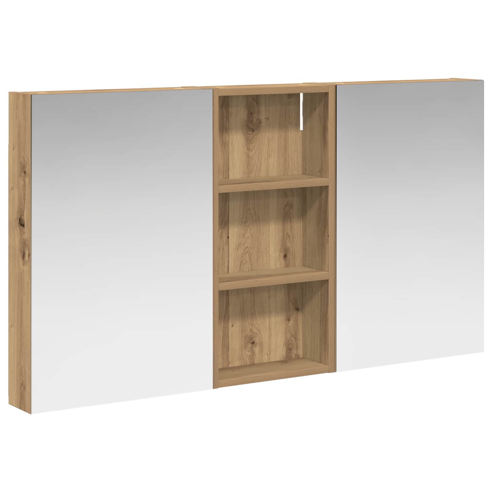 Ensemble de meubles de salle de bain 3 pièces 110 cm chêne artisanal | Maison Vasque