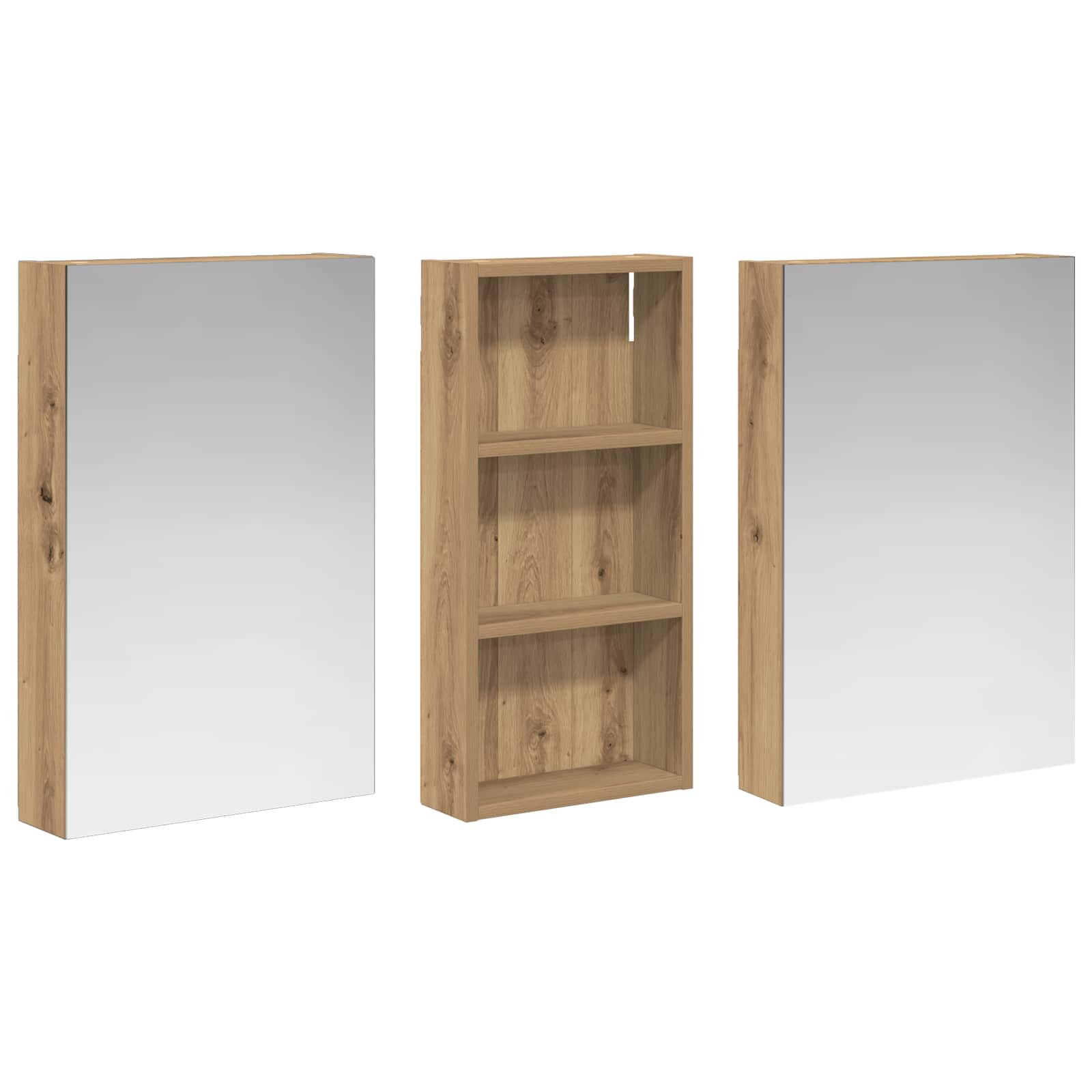Ensemble de meubles de salle de bain 3 pièces 110 cm chêne artisanal | Maison Vasque