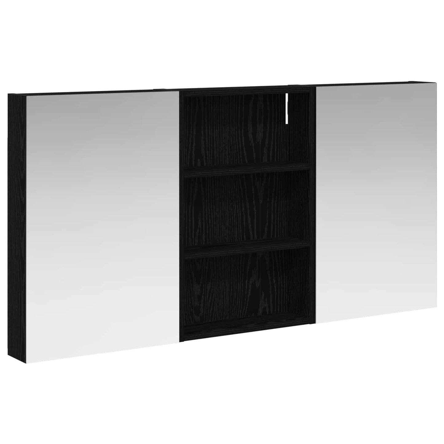 Ensemble de meubles de salle de bain 3 pièces 120 cm Chêne noir | Maison Vasque