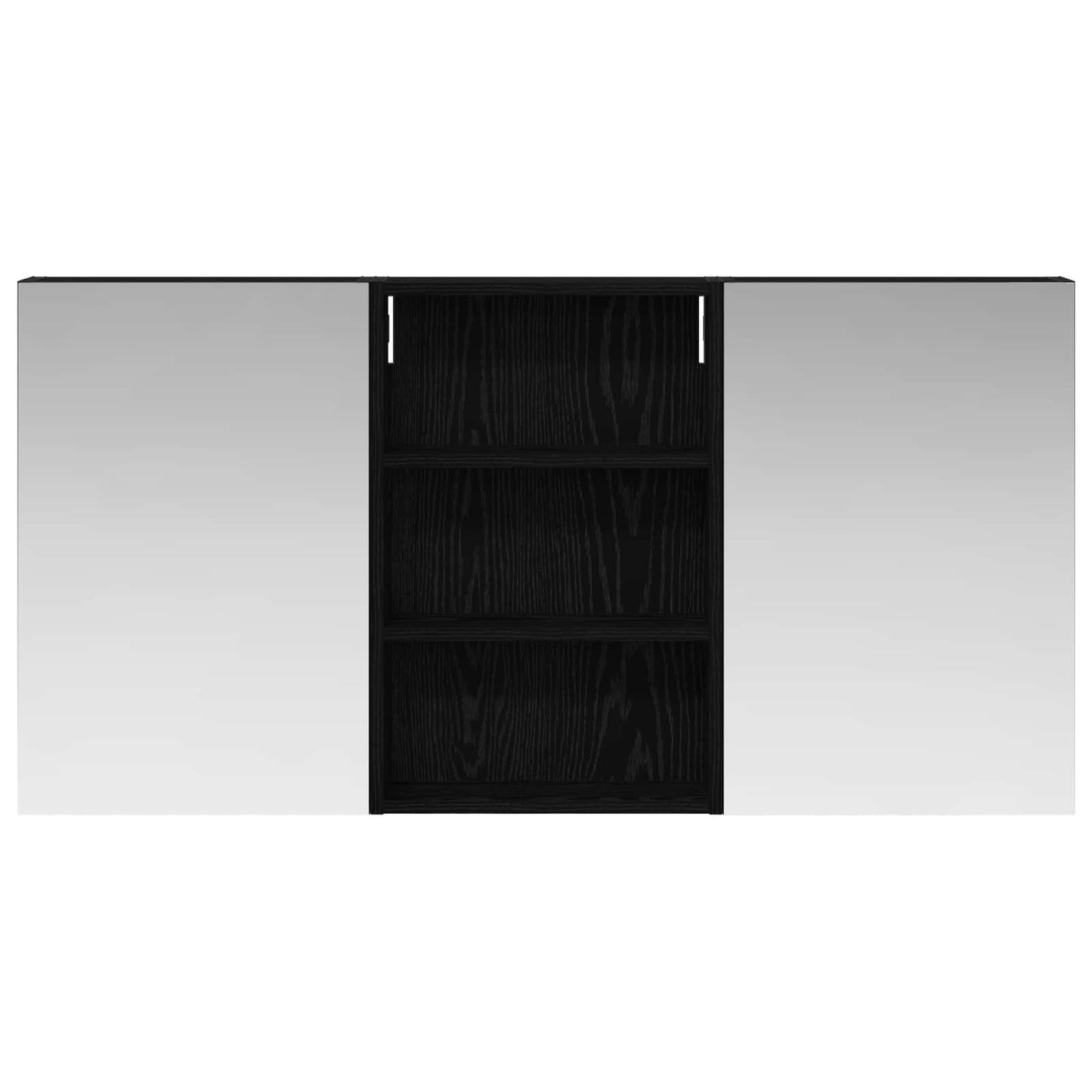 Ensemble de meubles de salle de bain 3 pièces 120 cm Chêne noir | Maison Vasque