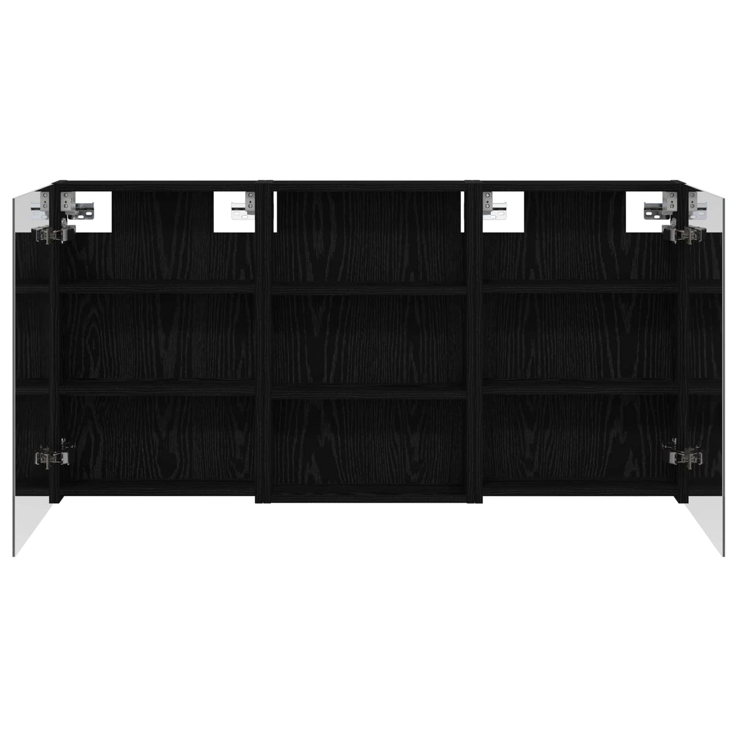 Ensemble de meubles de salle de bain 3 pièces 120 cm Chêne noir | Maison Vasque