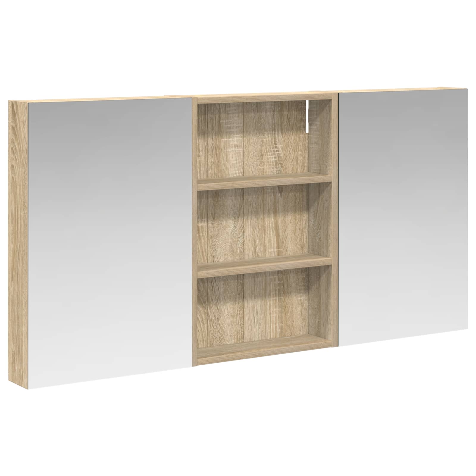 Ensemble de meubles de salle de bain 3 pièces 120 cm Chêne sonoma | Maison Vasque