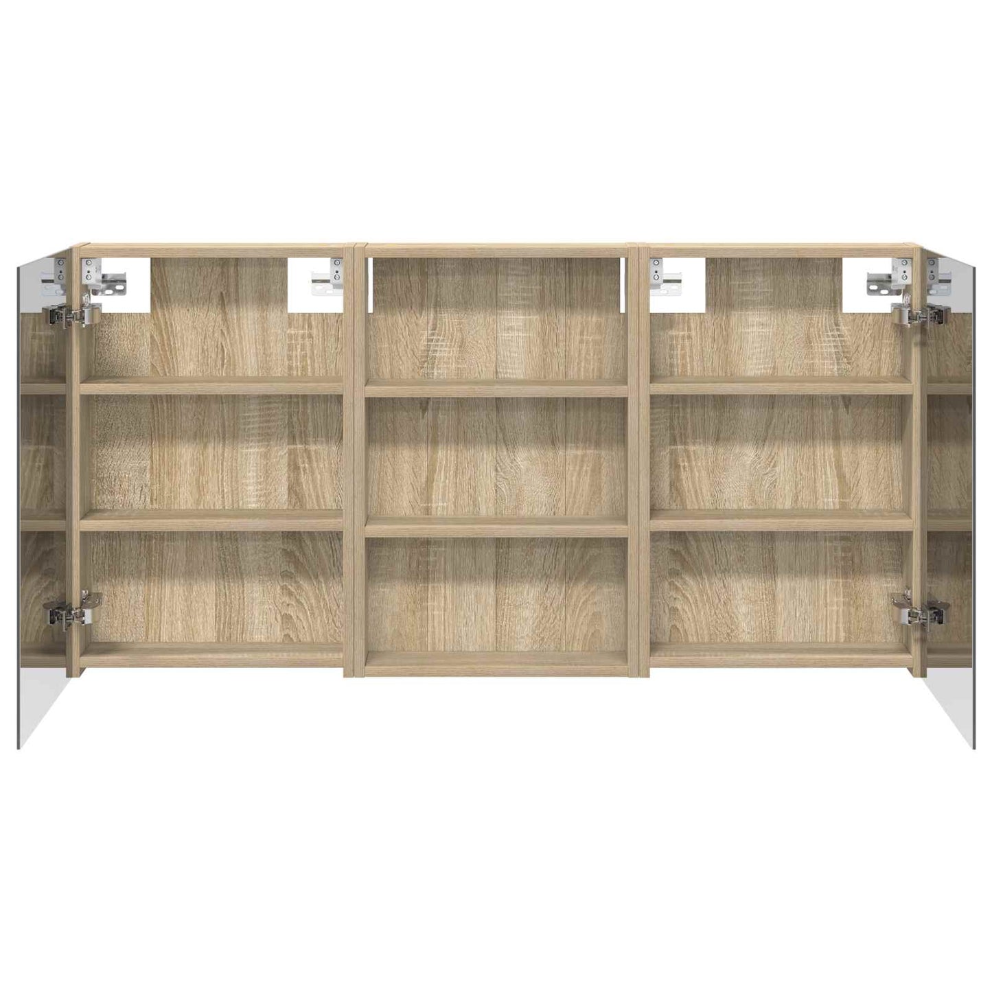 Ensemble de meubles de salle de bain 3 pièces 120 cm Chêne sonoma | Maison Vasque