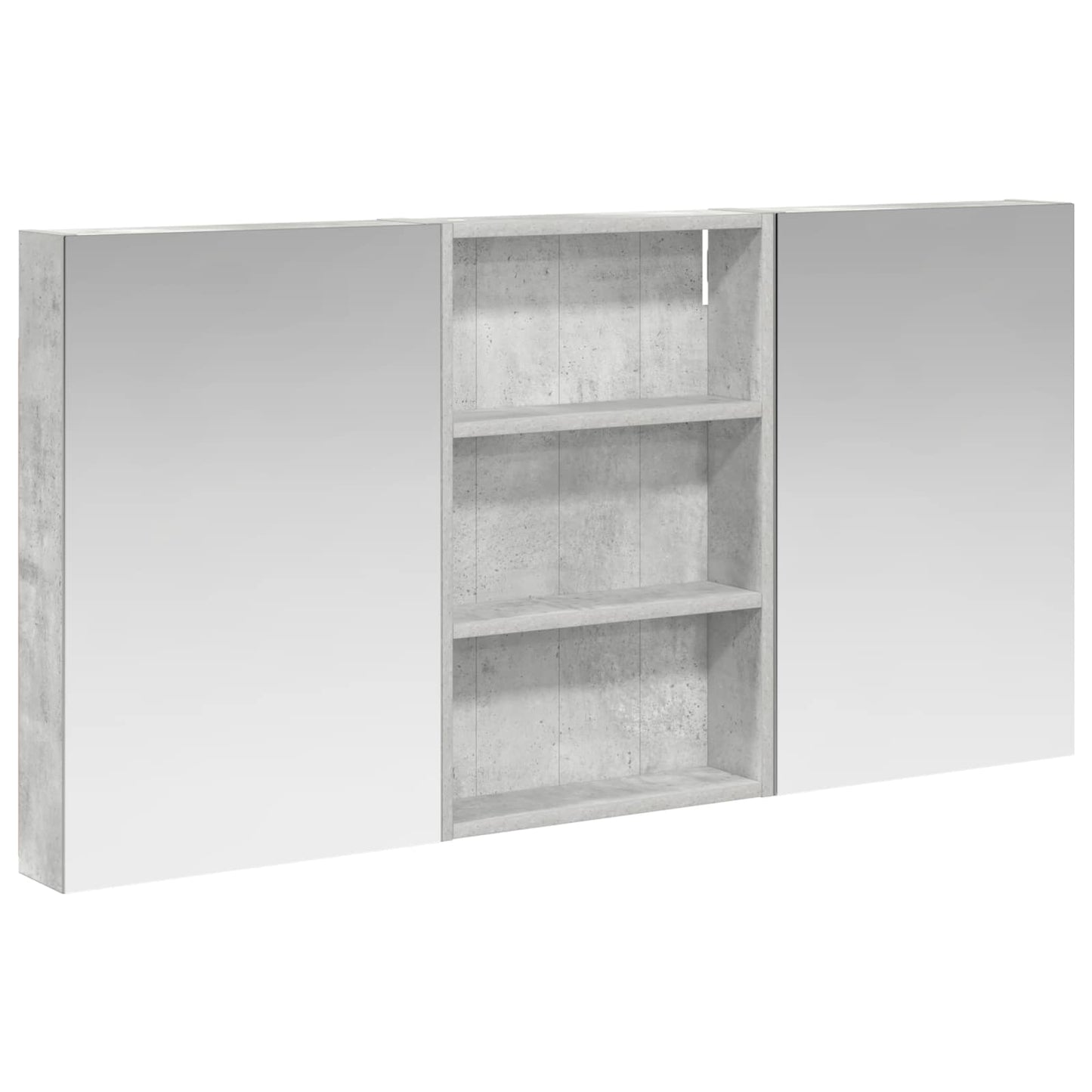 Ensemble de meubles de salle de bain 3 pièces 120 cm Gris béton | Maison Vasque