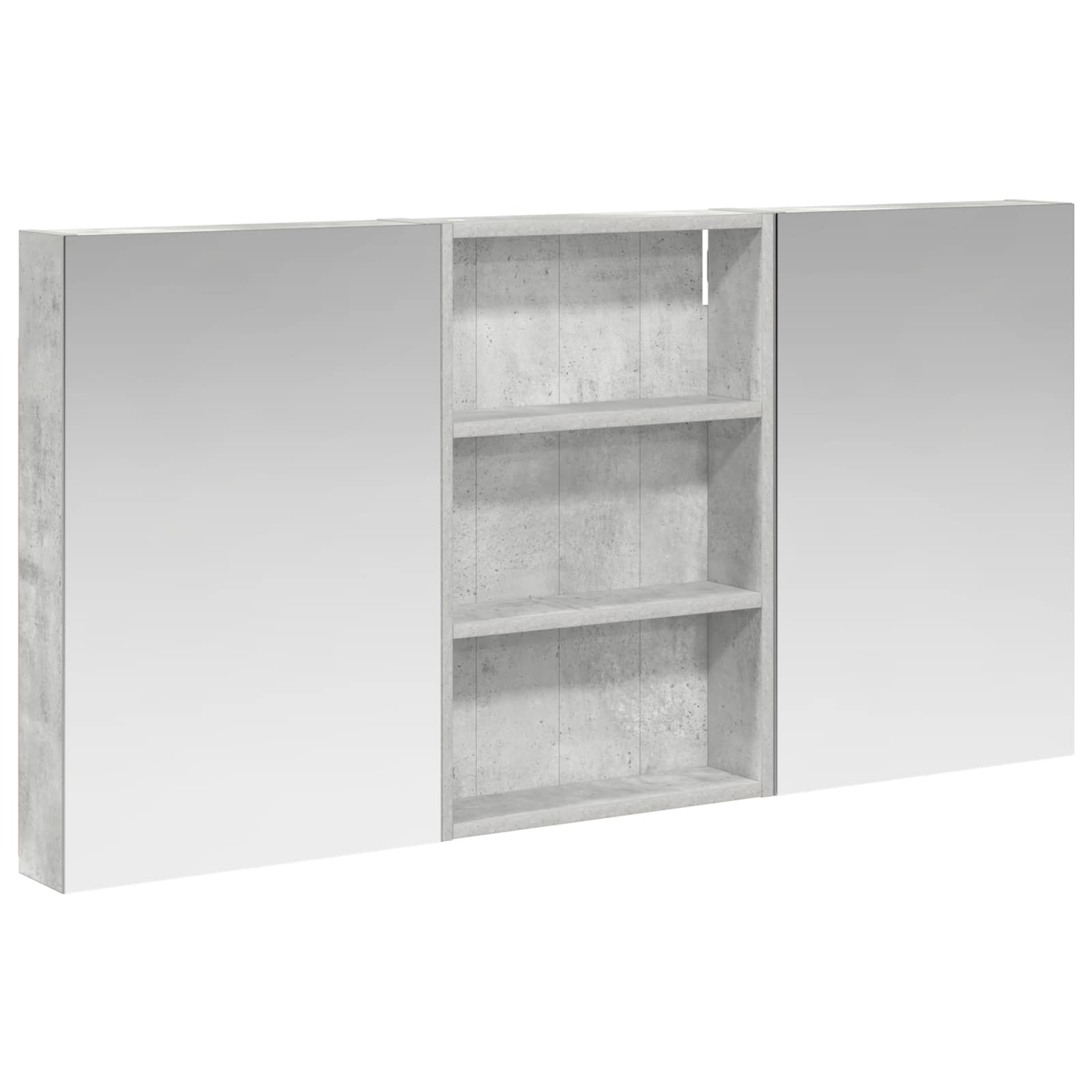 Ensemble de meubles de salle de bain 3 pièces 120 cm Gris béton | Maison Vasque