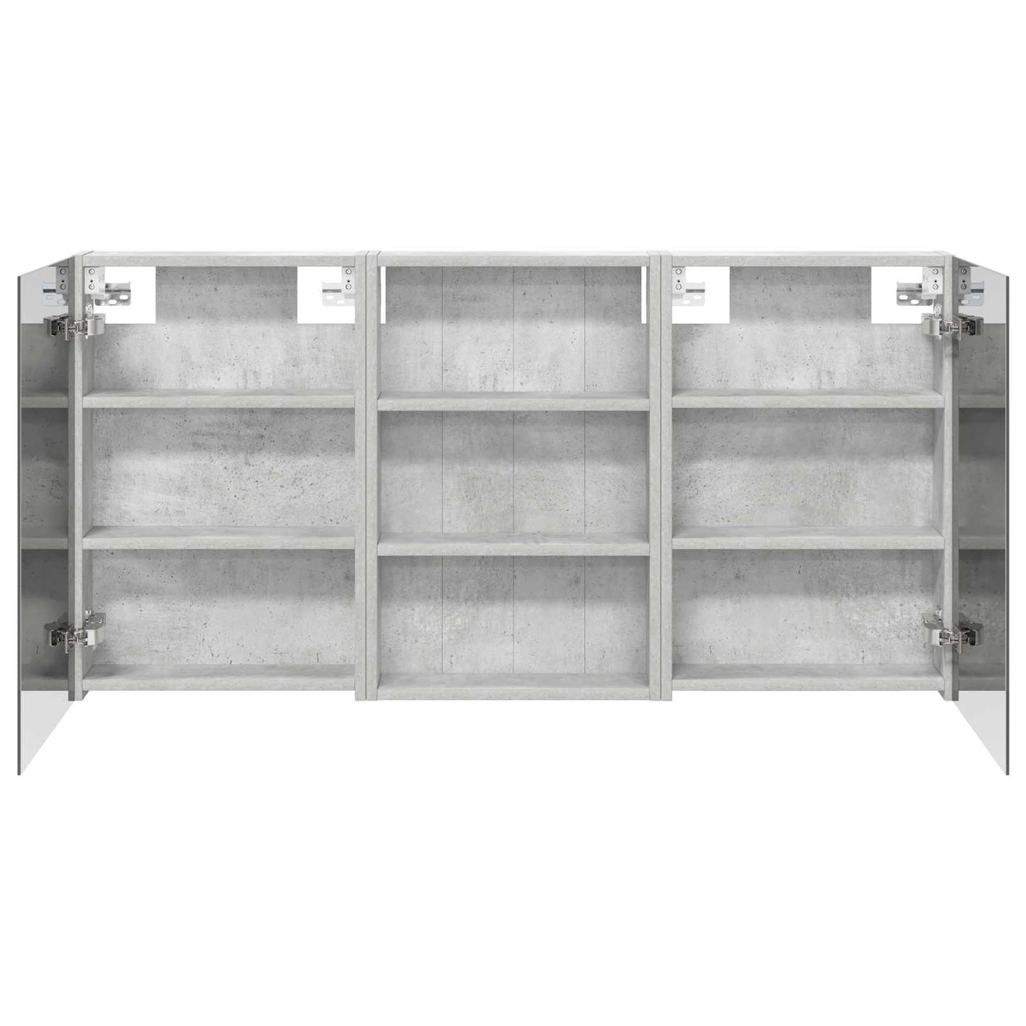 Ensemble de meubles de salle de bain 3 pièces 120 cm Gris béton | Maison Vasque