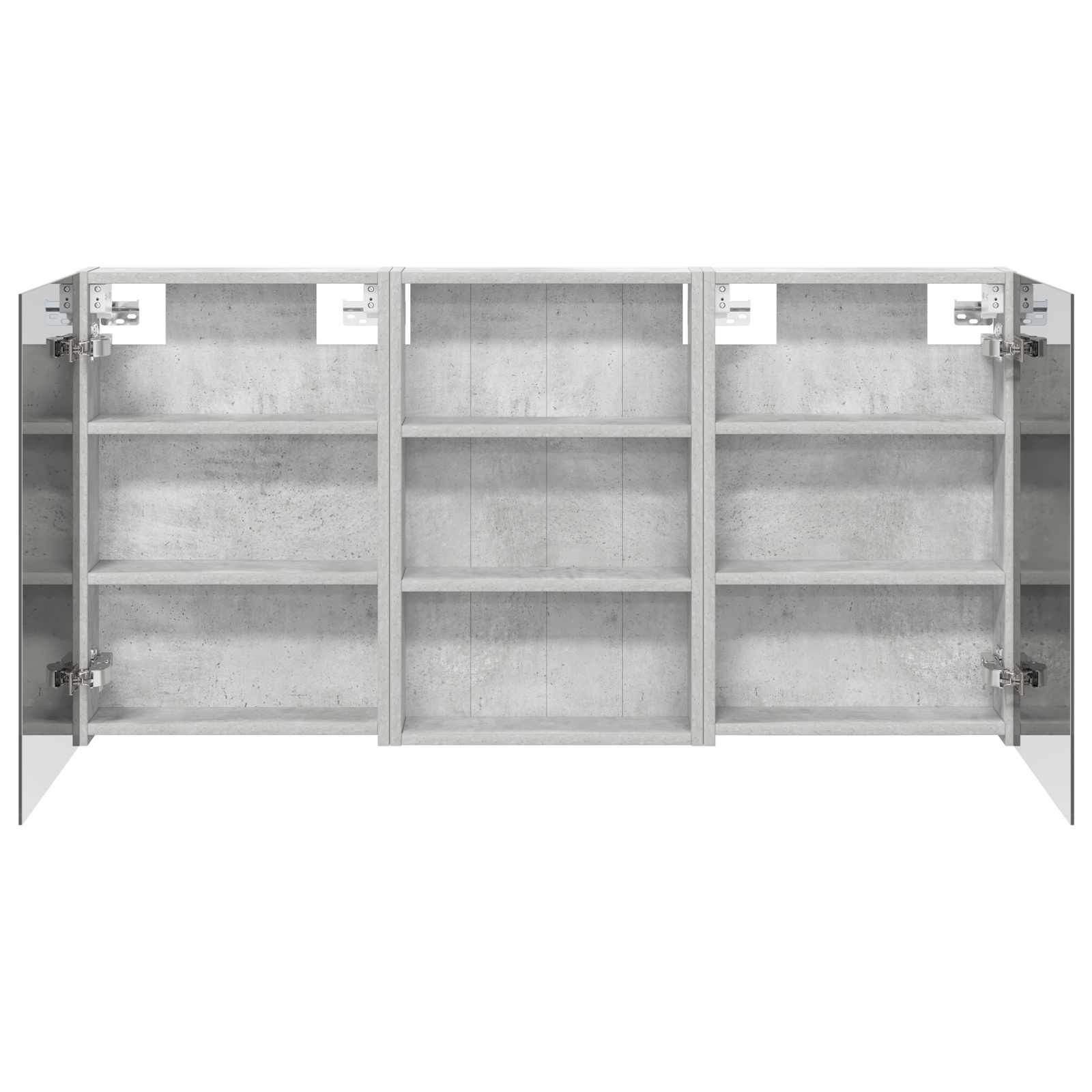 Ensemble de meubles de salle de bain 3 pièces 120 cm Gris béton | Maison Vasque