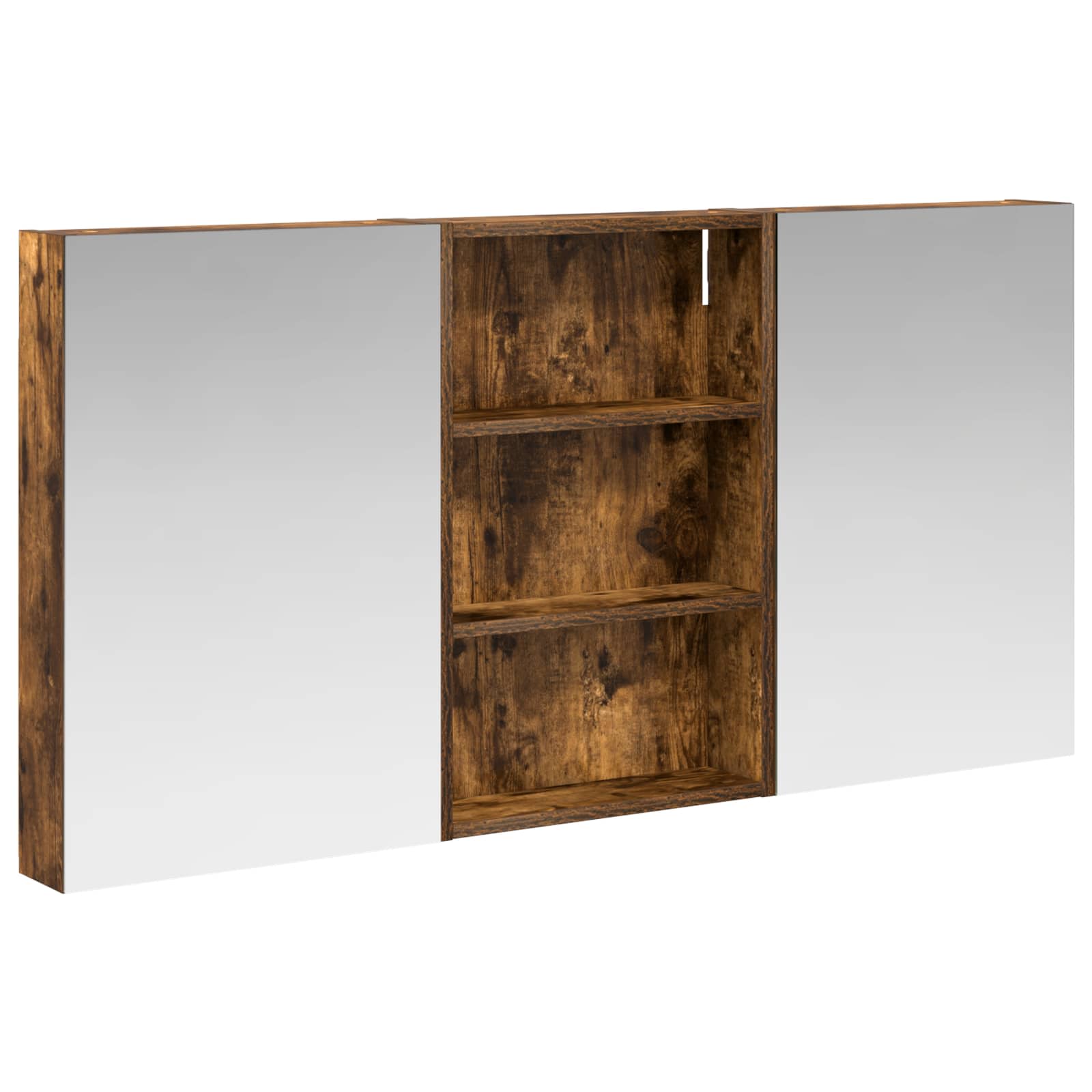 Ensemble de meubles de salle de bain 3 pièces 120 cm Chêne fumé | Maison Vasque