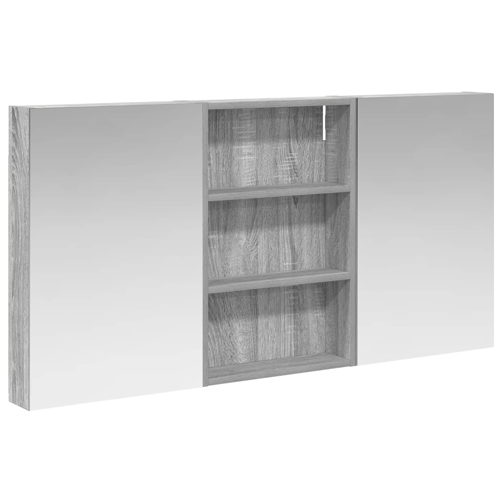 Ensemble de meubles de salle de bain 3 pièces 120 cm Sonoma gris | Maison Vasque