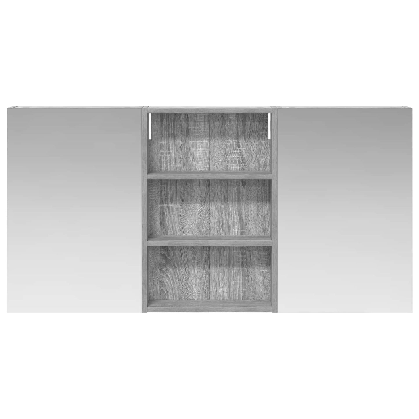 Ensemble de meubles de salle de bain 3 pièces 120 cm Sonoma gris | Maison Vasque