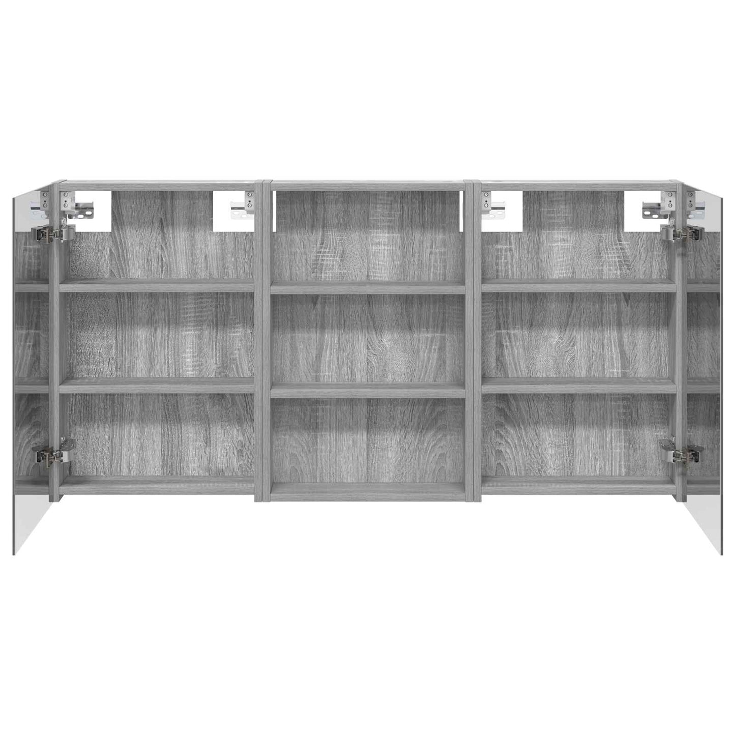 Ensemble de meubles de salle de bain 3 pièces 120 cm Sonoma gris | Maison Vasque