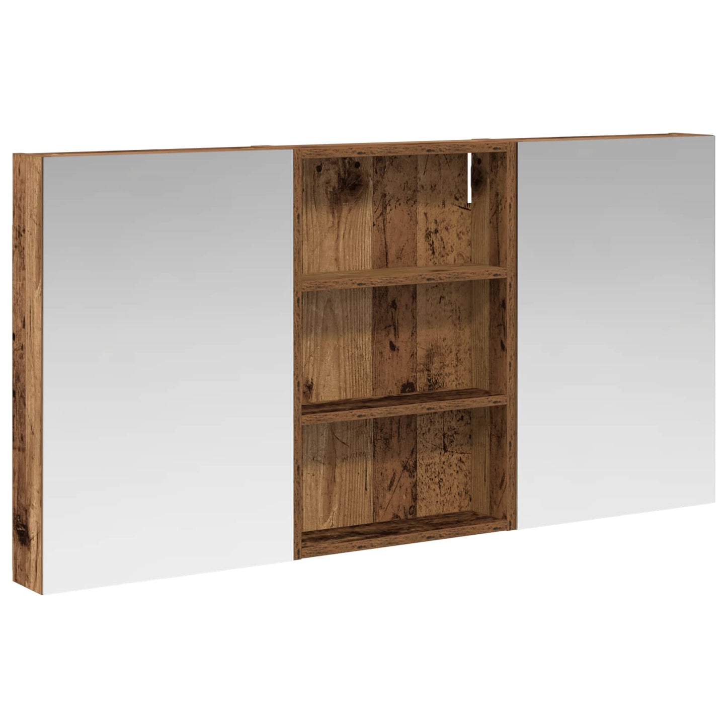 Ensemble de meubles de salle de bain 3 pièces 120 cm Bois ancien | Maison Vasque