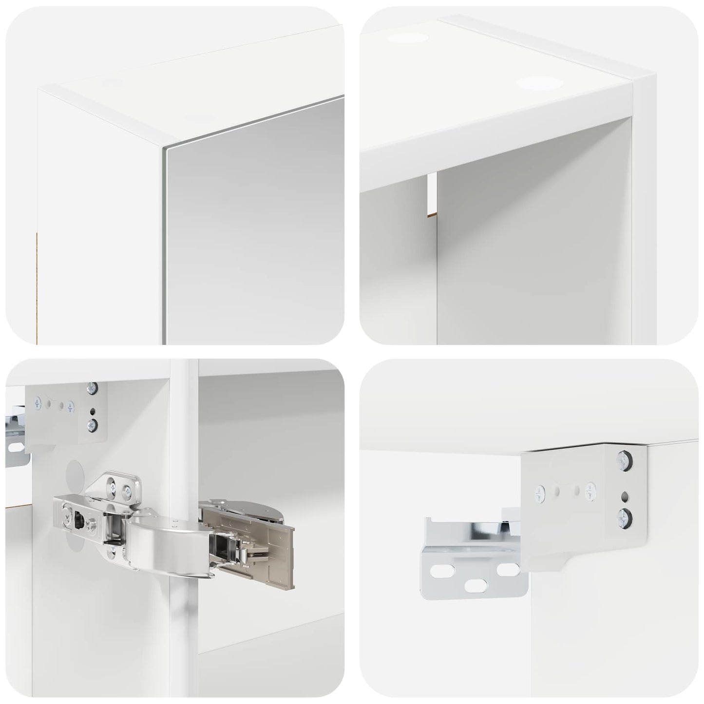 Ensemble de meubles de salle de bain 3 pièces 130 cm Blanc | Maison Vasque