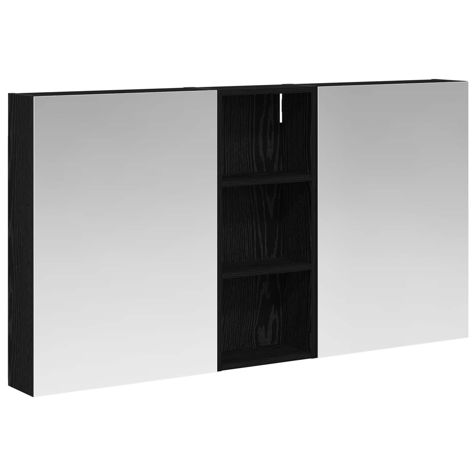 Ensemble de meubles de salle de bain 3 pièces 130 cm Chêne noir | Maison Vasque