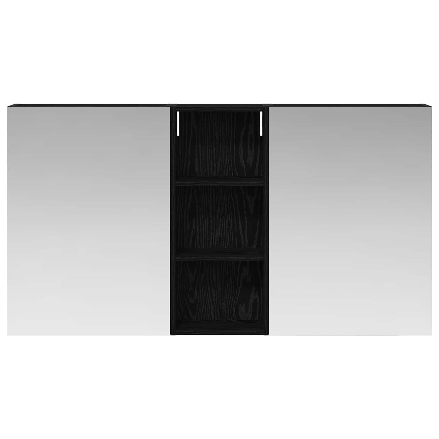 Ensemble de meubles de salle de bain 3 pièces 130 cm Chêne noir | Maison Vasque