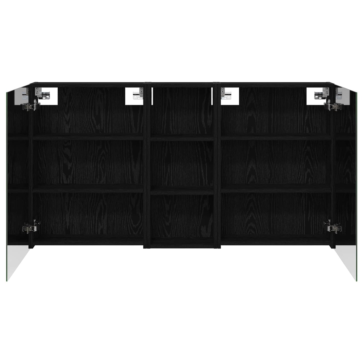 Ensemble de meubles de salle de bain 3 pièces 130 cm Chêne noir | Maison Vasque