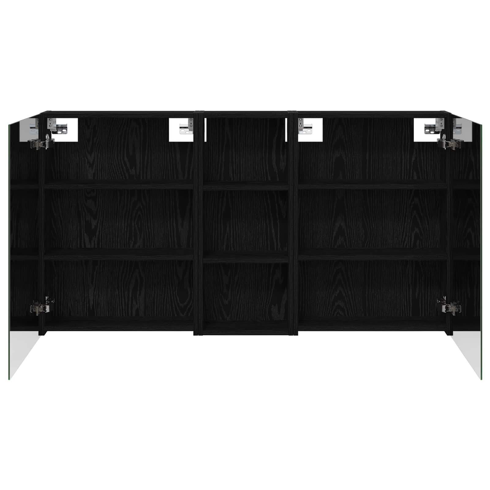 Ensemble de meubles de salle de bain 3 pièces 130 cm Chêne noir | Maison Vasque