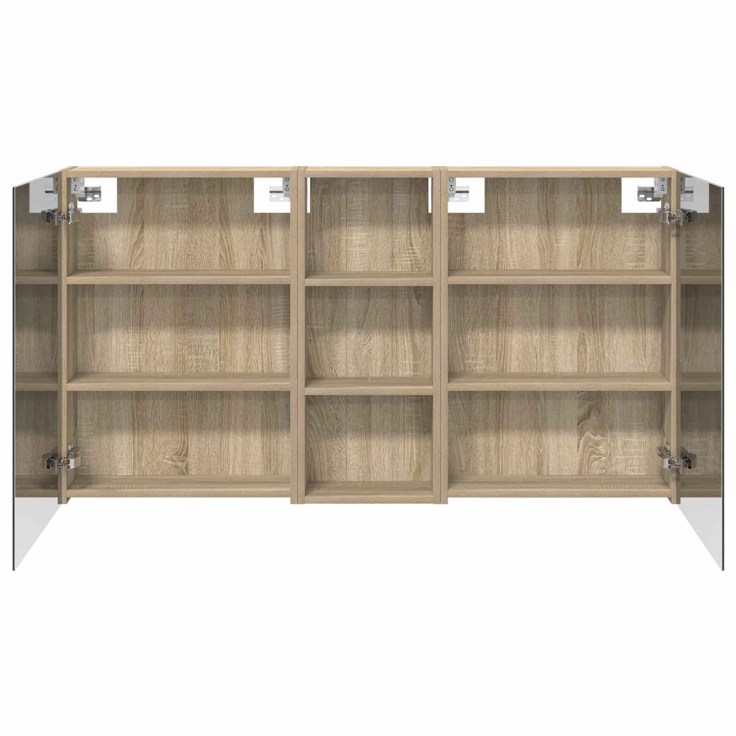 Ensemble de meubles de salle de bain 3 pièces 130 cm Chêne sonoma | Maison Vasque