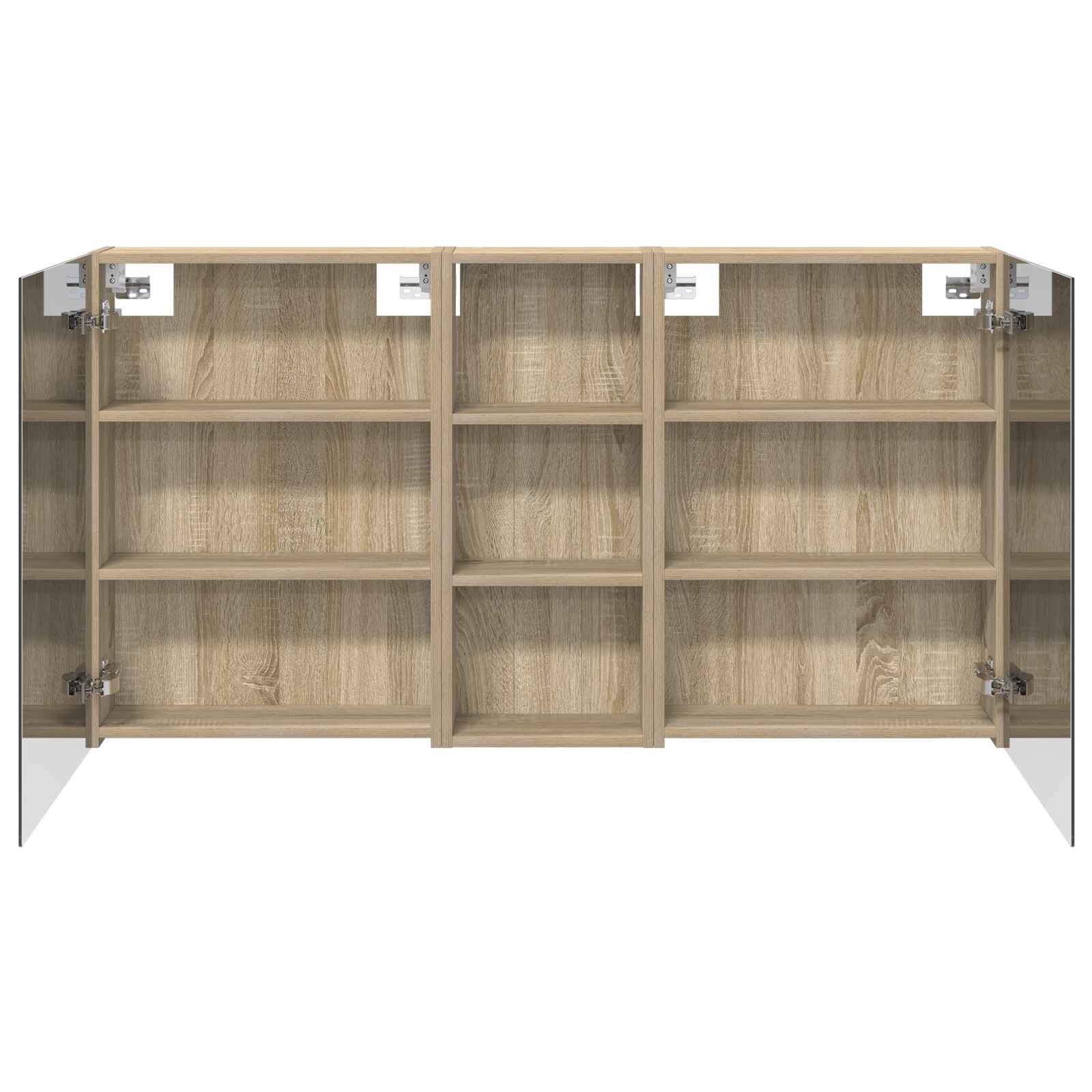 Ensemble de meubles de salle de bain 3 pièces 130 cm Chêne sonoma | Maison Vasque