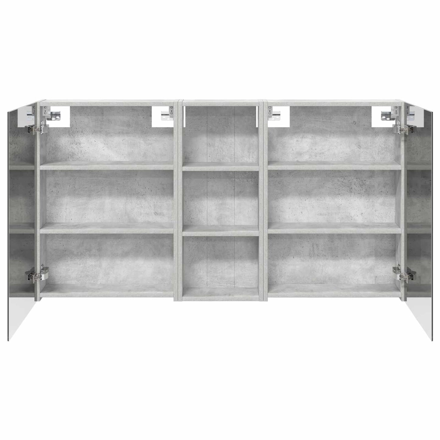 Ensemble de meubles de salle de bain 3 pièces 130 cm Gris béton | Maison Vasque