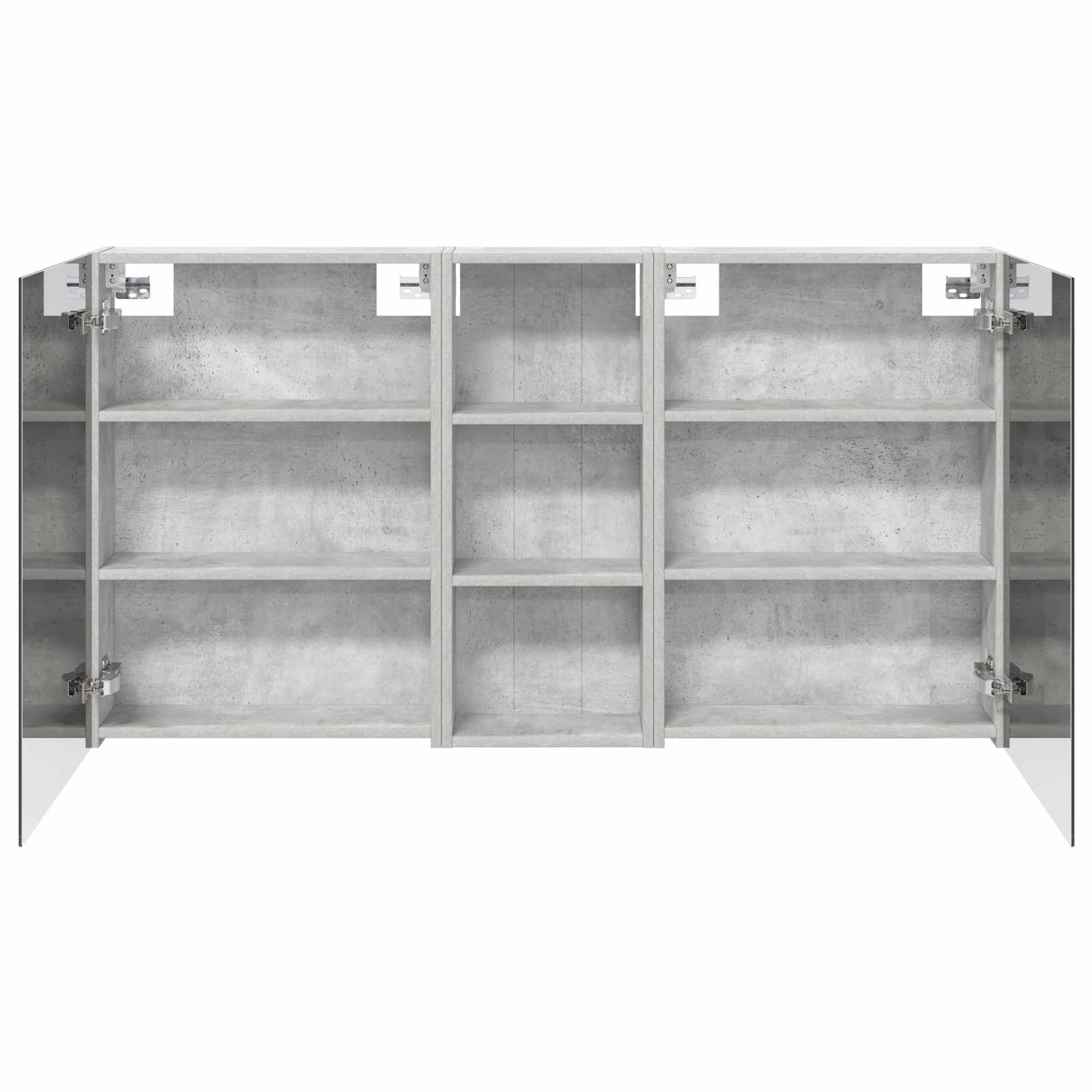 Ensemble de meubles de salle de bain 3 pièces 130 cm Gris béton | Maison Vasque