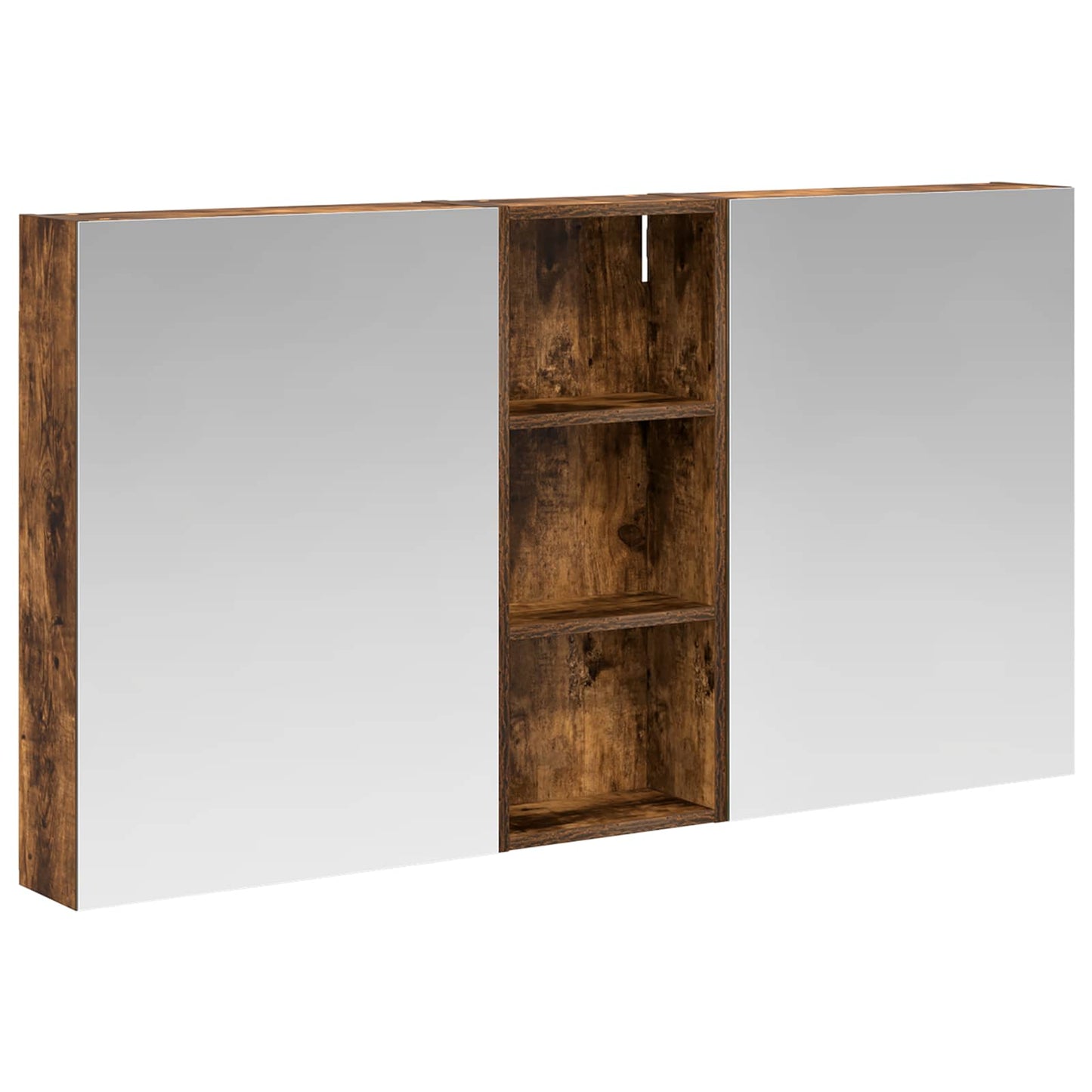 Ensemble de meubles de salle de bain 3 pièces 130 cm Chêne fumé | Maison Vasque