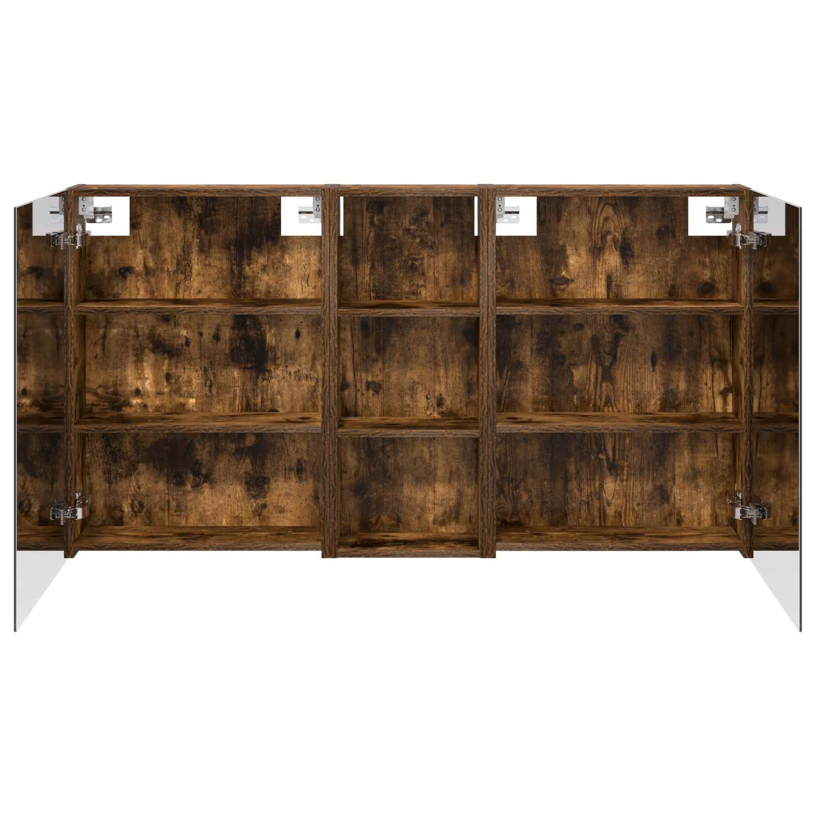Ensemble de meubles de salle de bain 3 pièces 130 cm Chêne fumé | Maison Vasque