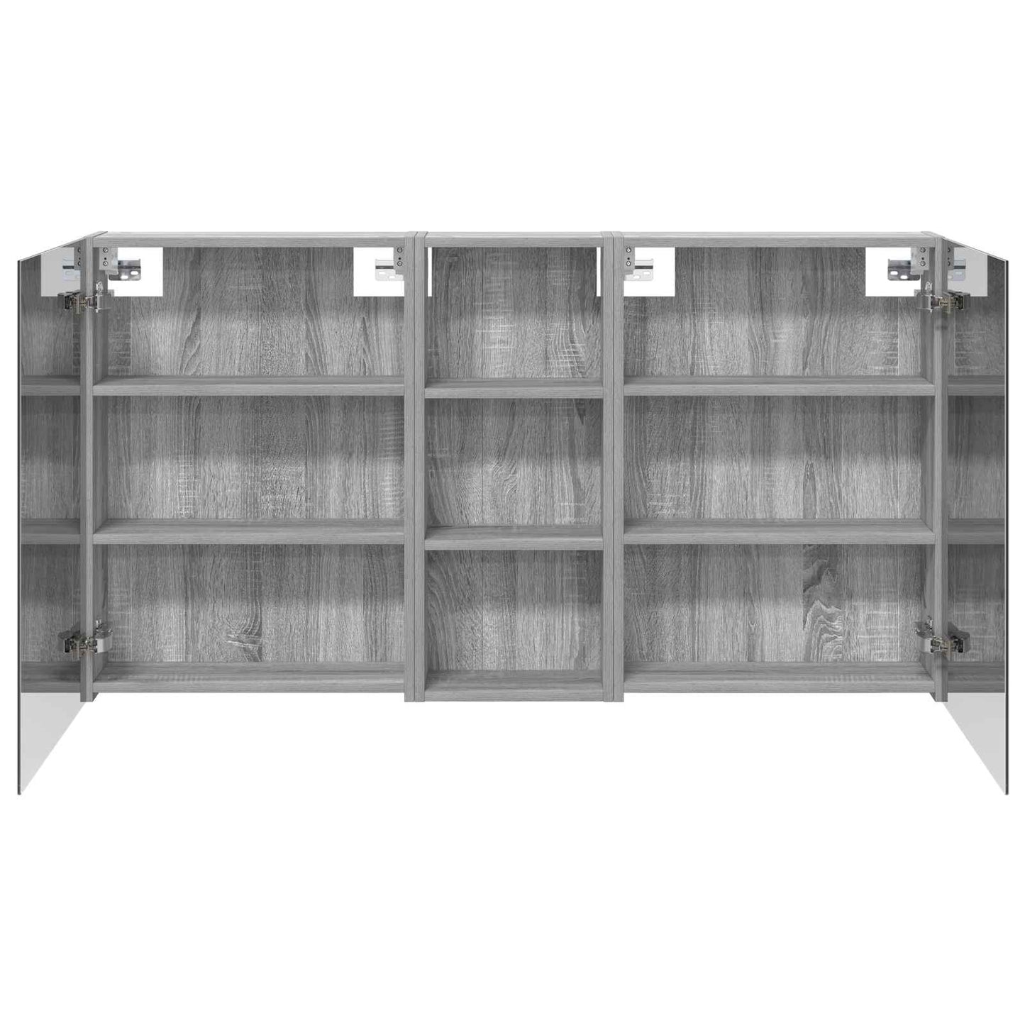 Ensemble de meubles de salle de bain 3 pièces 130 cm Sonoma gris | Maison Vasque