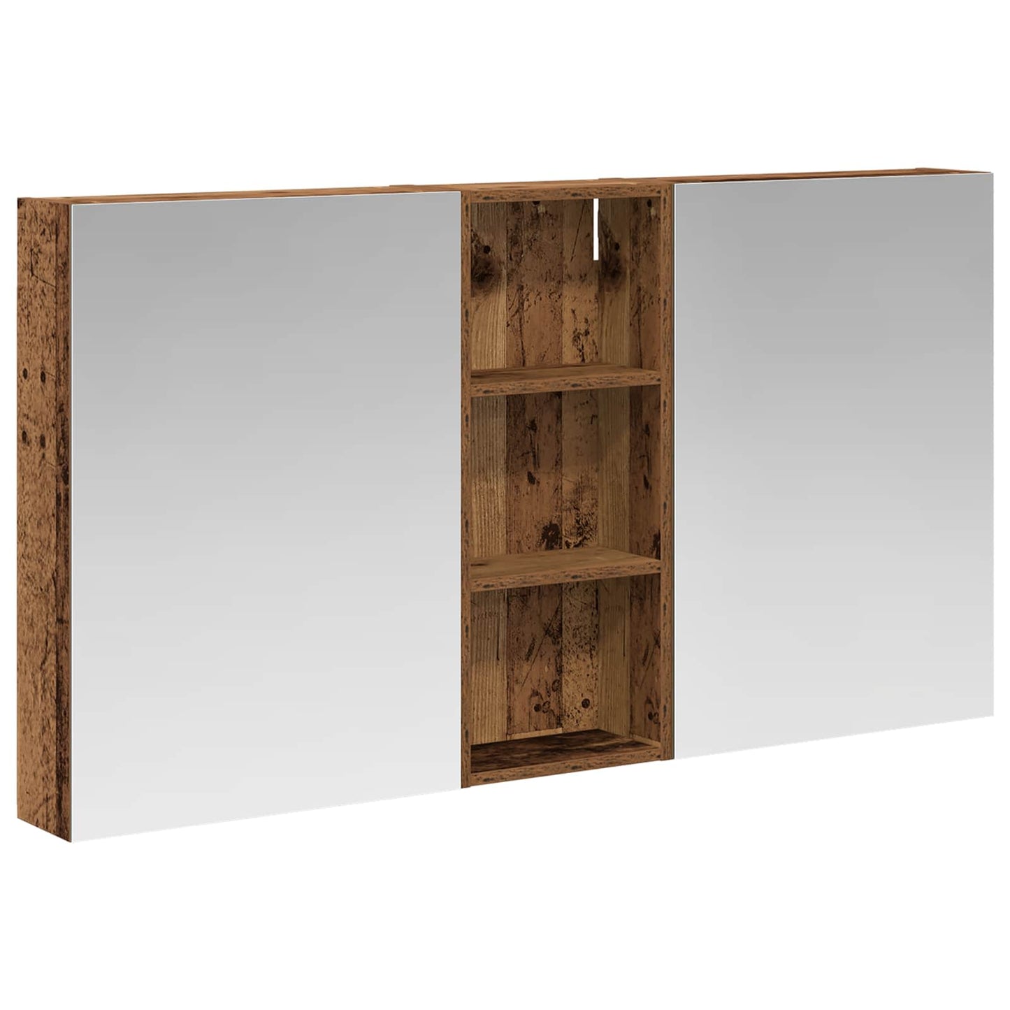 Ensemble de meubles de salle de bain 3 pièces 130 cm Bois ancien | Maison Vasque