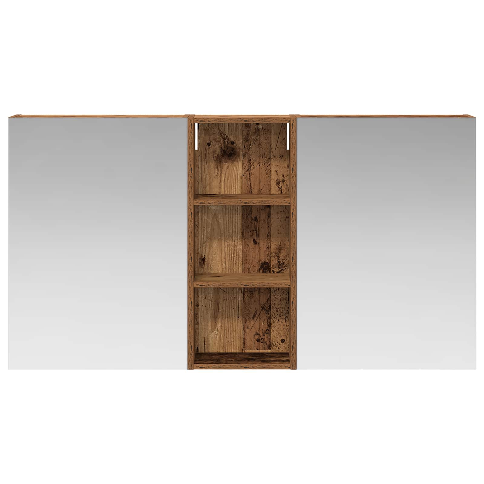 Ensemble de meubles de salle de bain 3 pièces 130 cm Bois ancien | Maison Vasque
