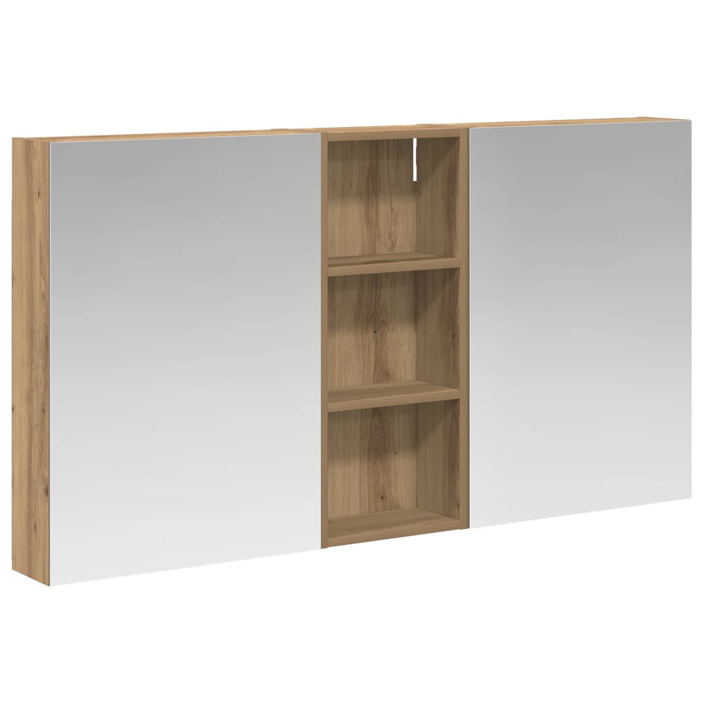 Ensemble de meubles de salle de bain 3 pièces 130 cm chêne artisanal | Maison Vasque
