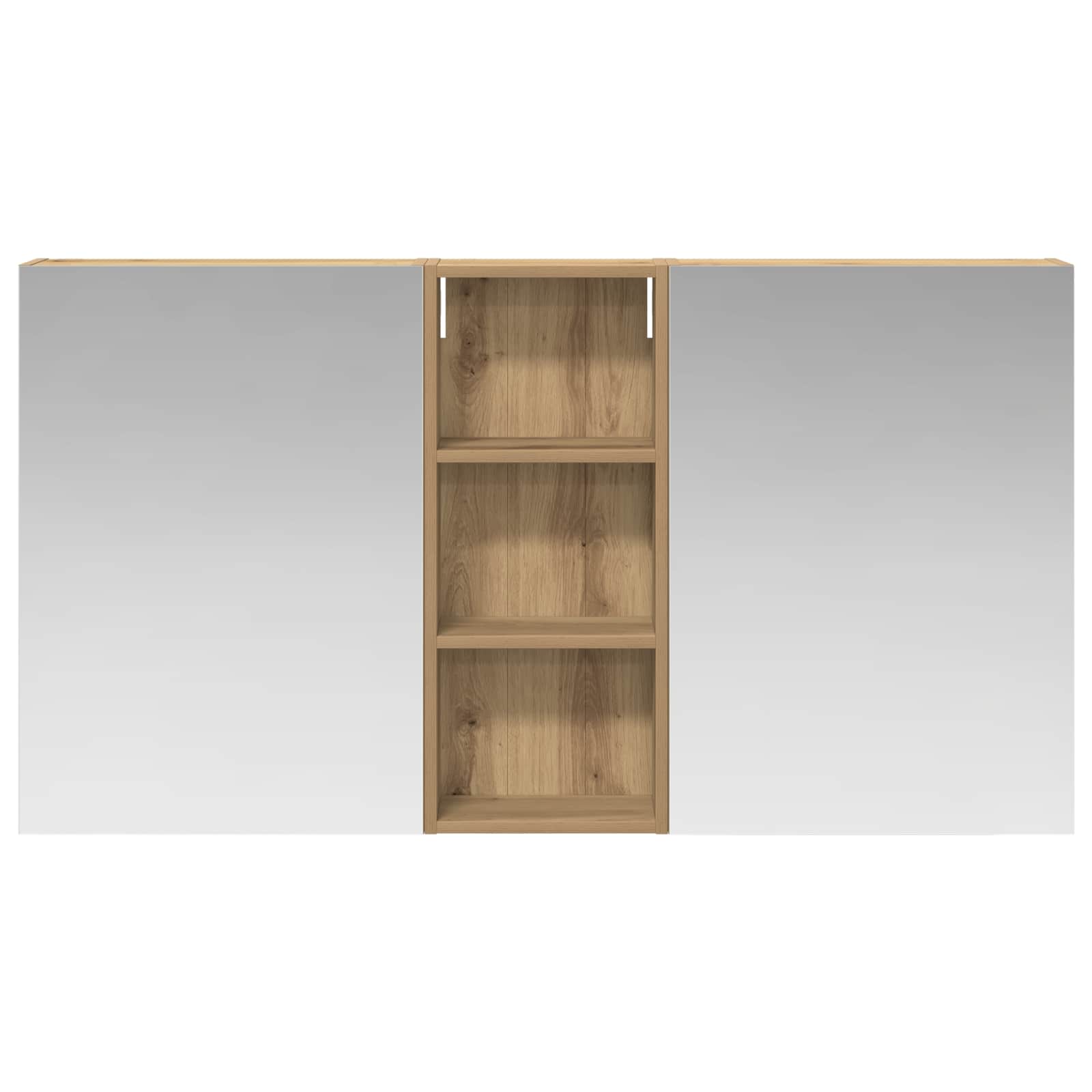 Ensemble de meubles de salle de bain 3 pièces 130 cm chêne artisanal | Maison Vasque