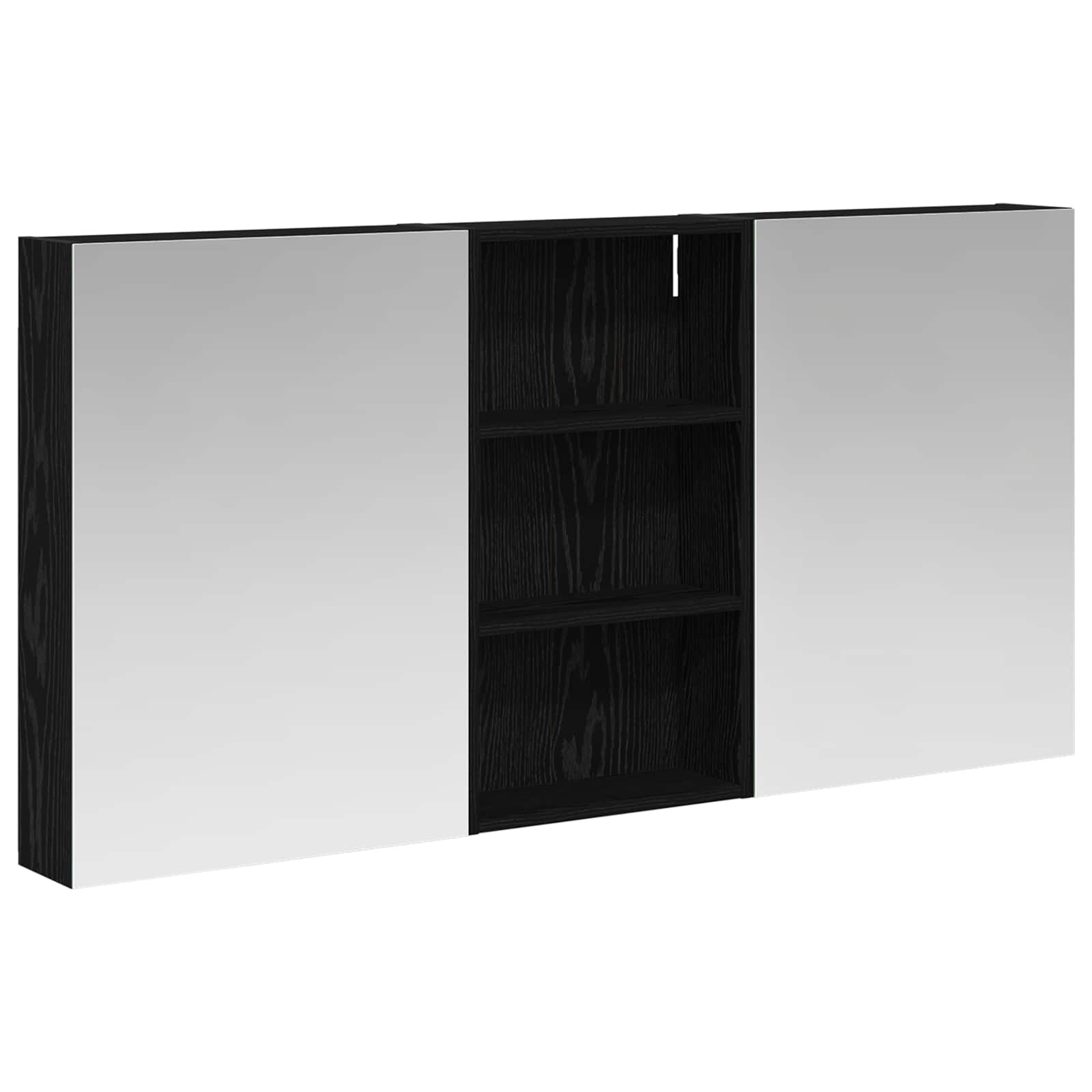 Ensemble de meubles de salle de bain 3 pièces 140 cm Chêne noir | Maison Vasque