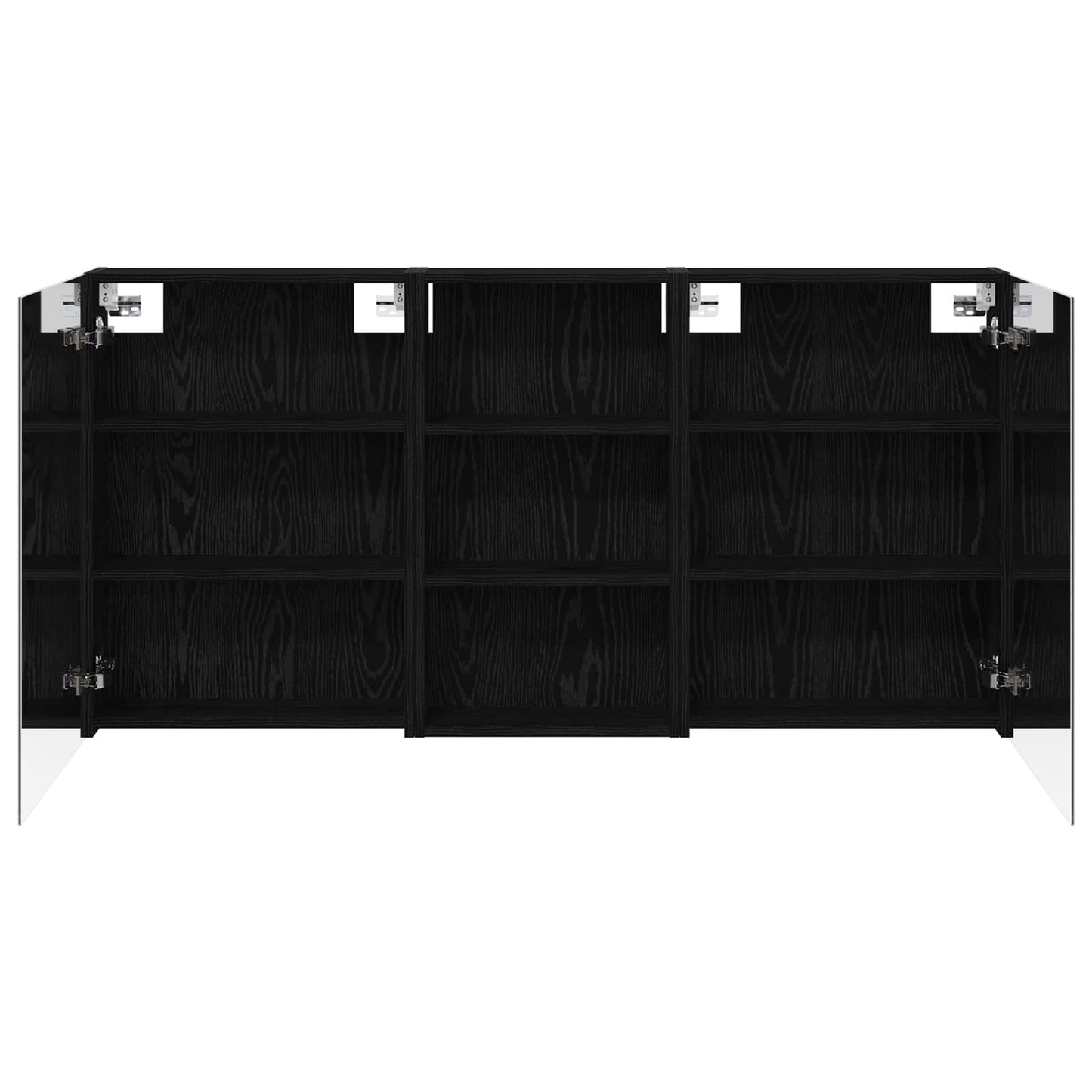 Ensemble de meubles de salle de bain 3 pièces 140 cm Chêne noir | Maison Vasque