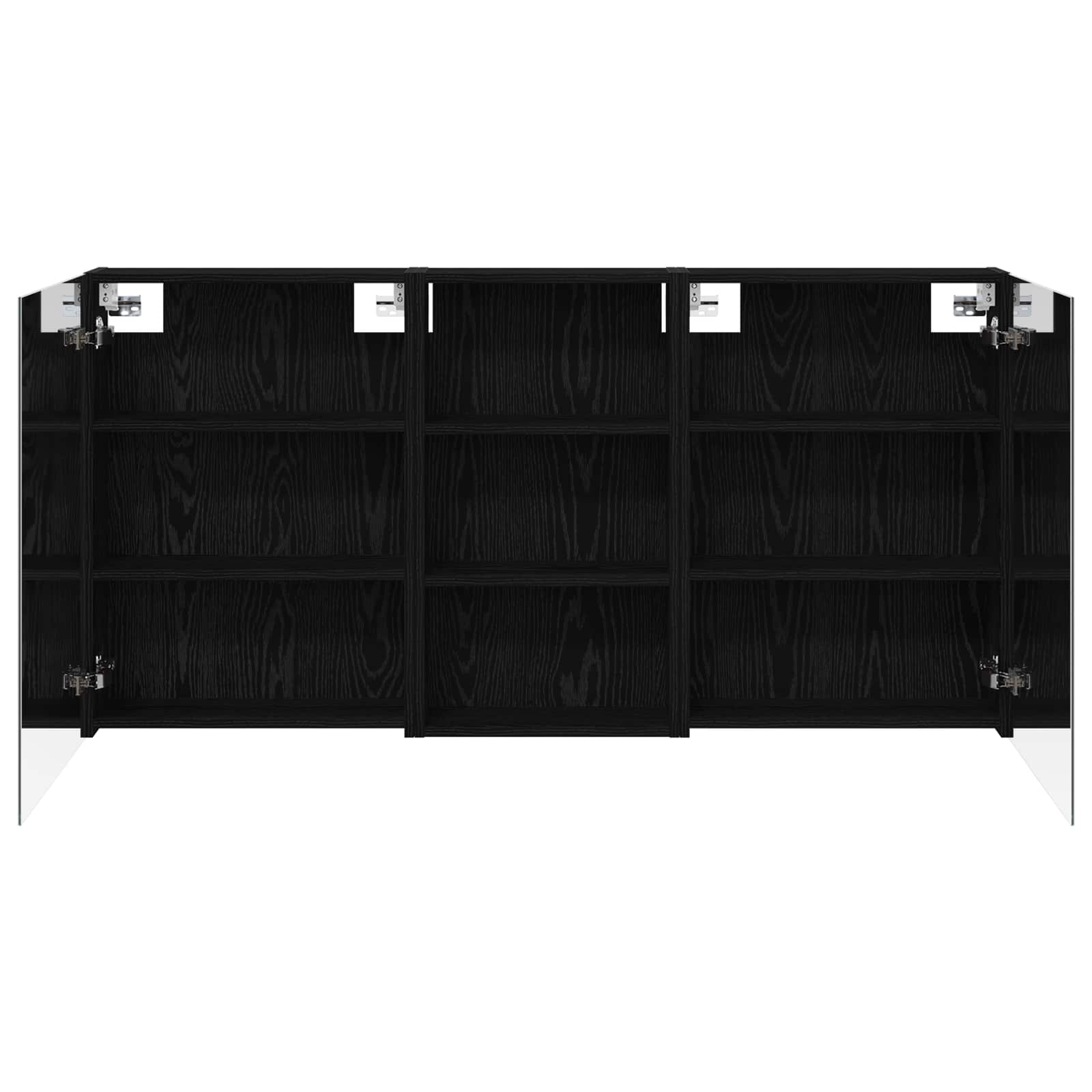 Ensemble de meubles de salle de bain 3 pièces 140 cm Chêne noir | Maison Vasque