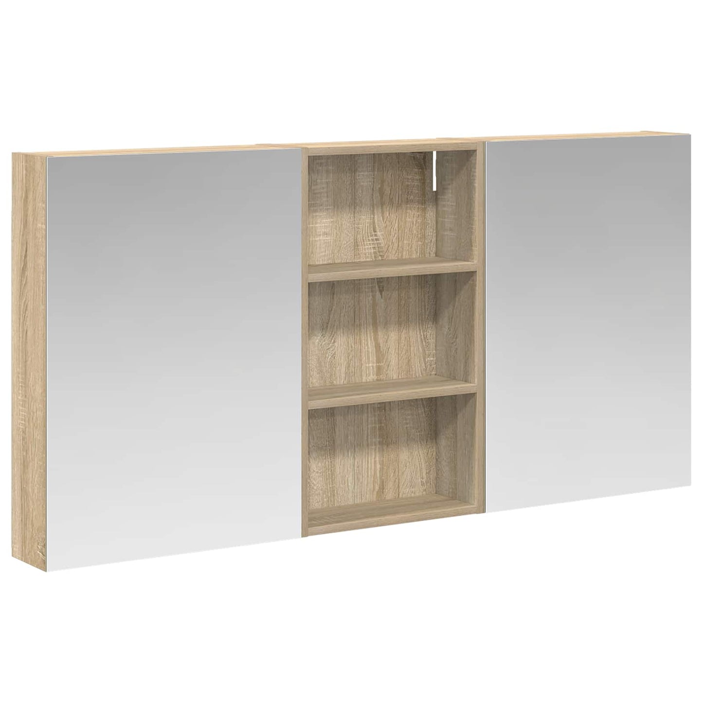 Ensemble de meubles de salle de bain 3 pièces 140 cm Chêne sonoma | Maison Vasque