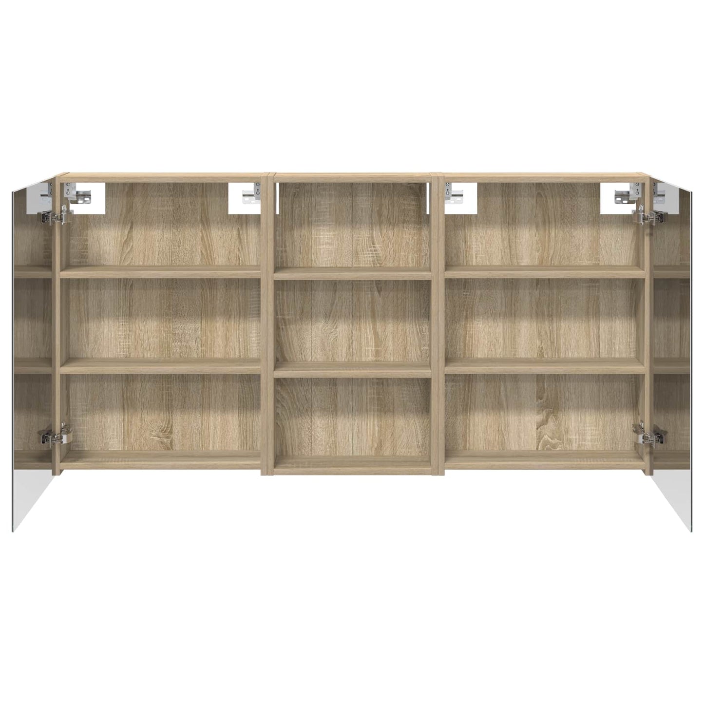 Ensemble de meubles de salle de bain 3 pièces 140 cm Chêne sonoma | Maison Vasque
