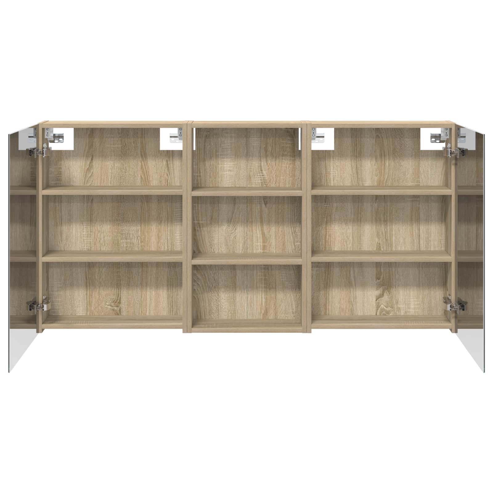 Ensemble de meubles de salle de bain 3 pièces 140 cm Chêne sonoma | Maison Vasque