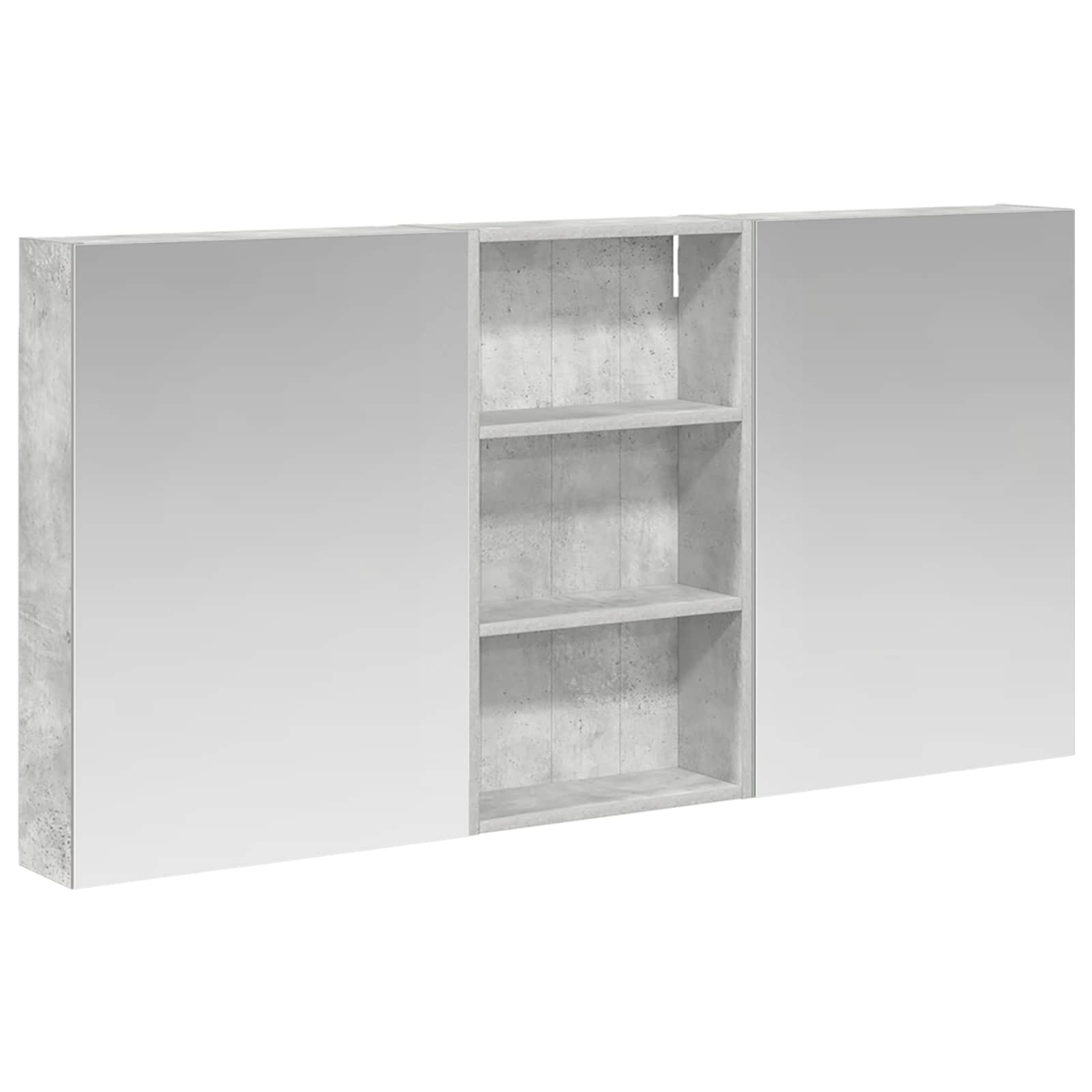 Ensemble de meubles de salle de bain 3 pièces 140 cm Gris béton | Maison Vasque