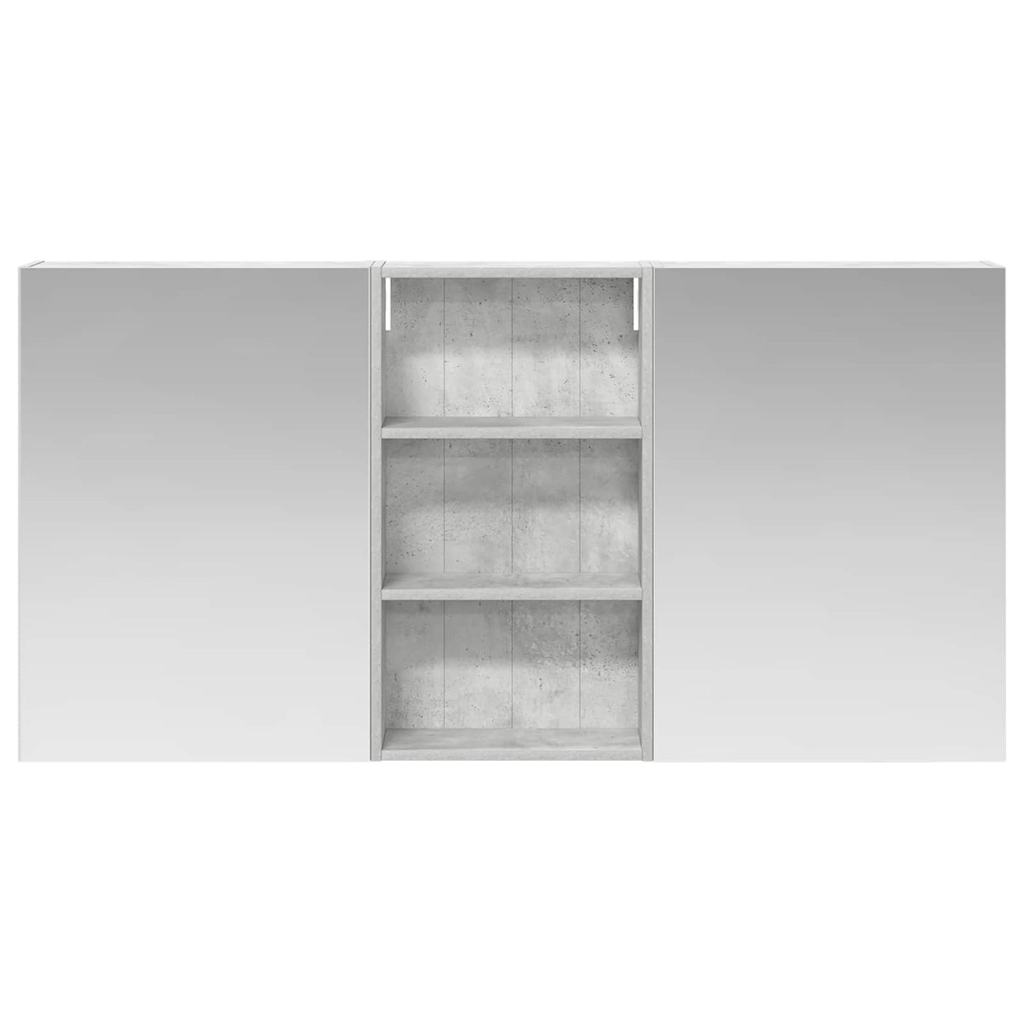 Ensemble de meubles de salle de bain 3 pièces 140 cm Gris béton | Maison Vasque