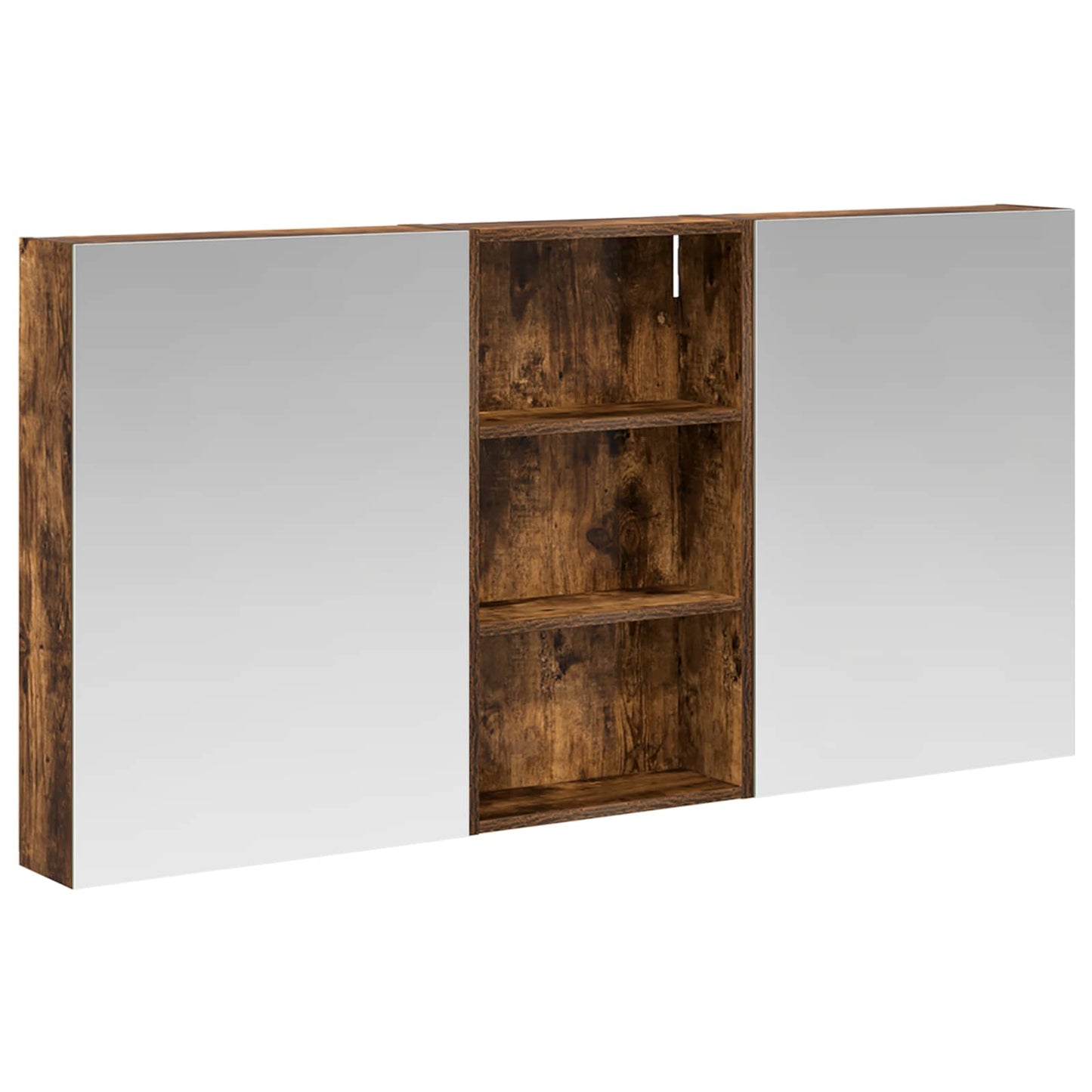 Ensemble de meubles de salle de bain 3 pièces 140 cm Chêne fumé | Maison Vasque