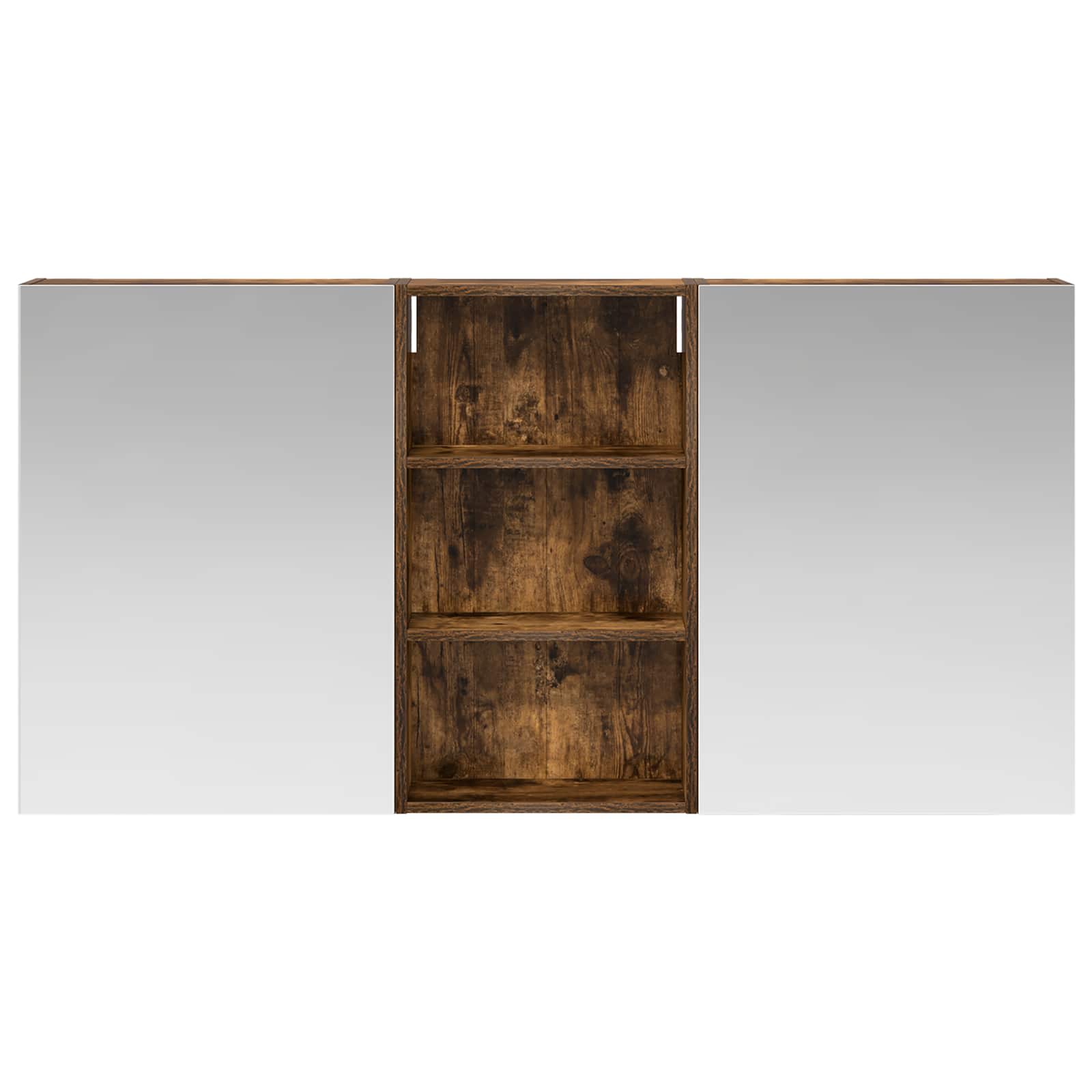 Ensemble de meubles de salle de bain 3 pièces 140 cm Chêne fumé | Maison Vasque