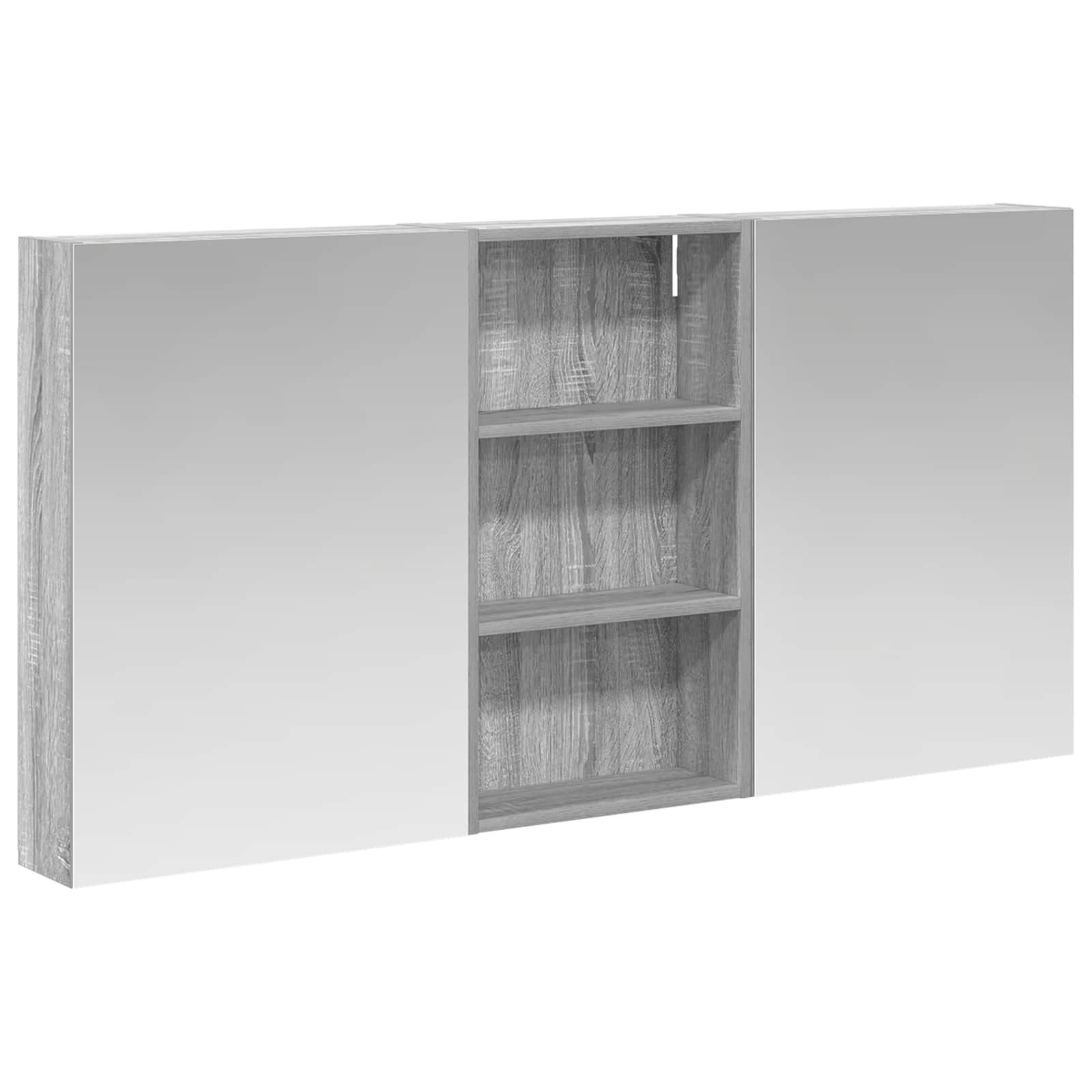 Ensemble de meubles de salle de bain 3 pièces 140 cm Sonoma gris | Maison Vasque