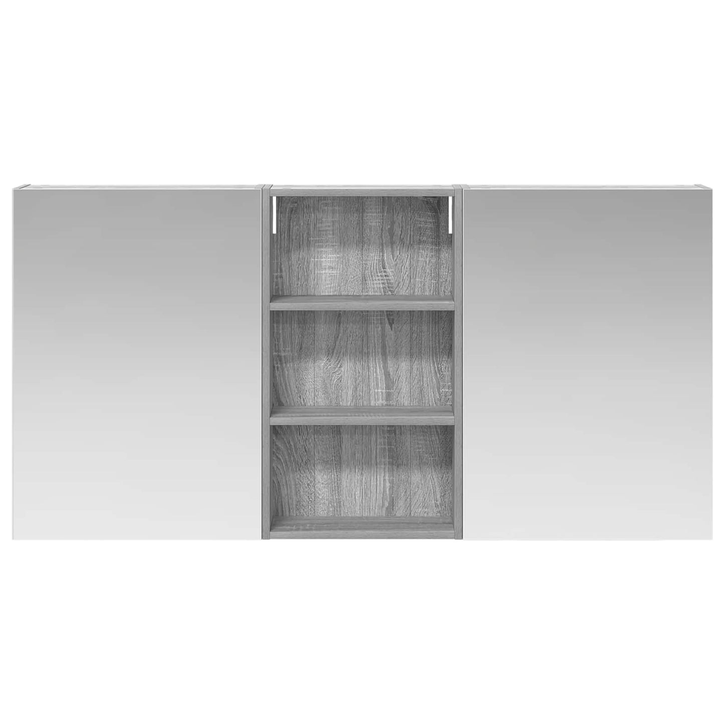 Ensemble de meubles de salle de bain 3 pièces 140 cm Sonoma gris | Maison Vasque