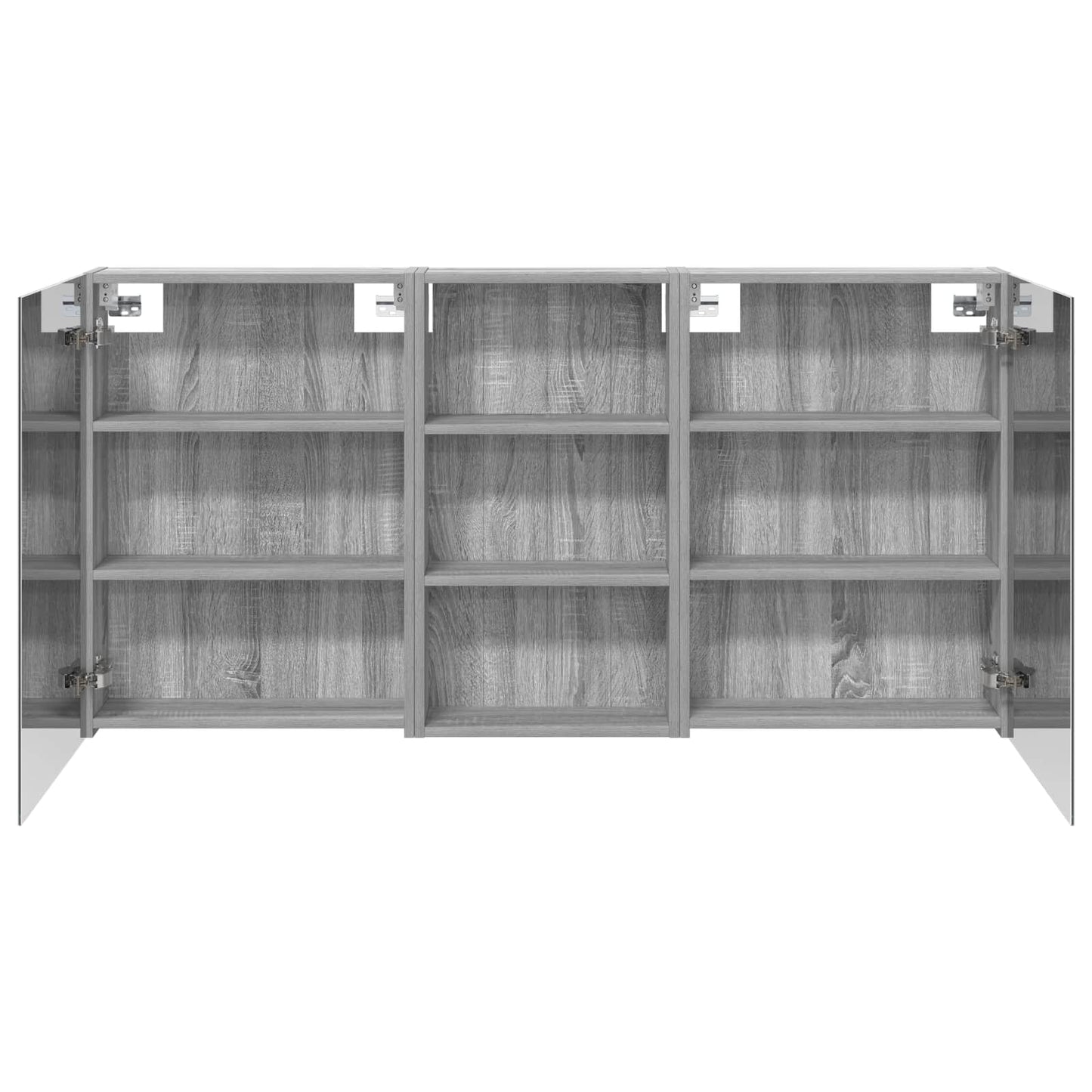 Ensemble de meubles de salle de bain 3 pièces 140 cm Sonoma gris | Maison Vasque