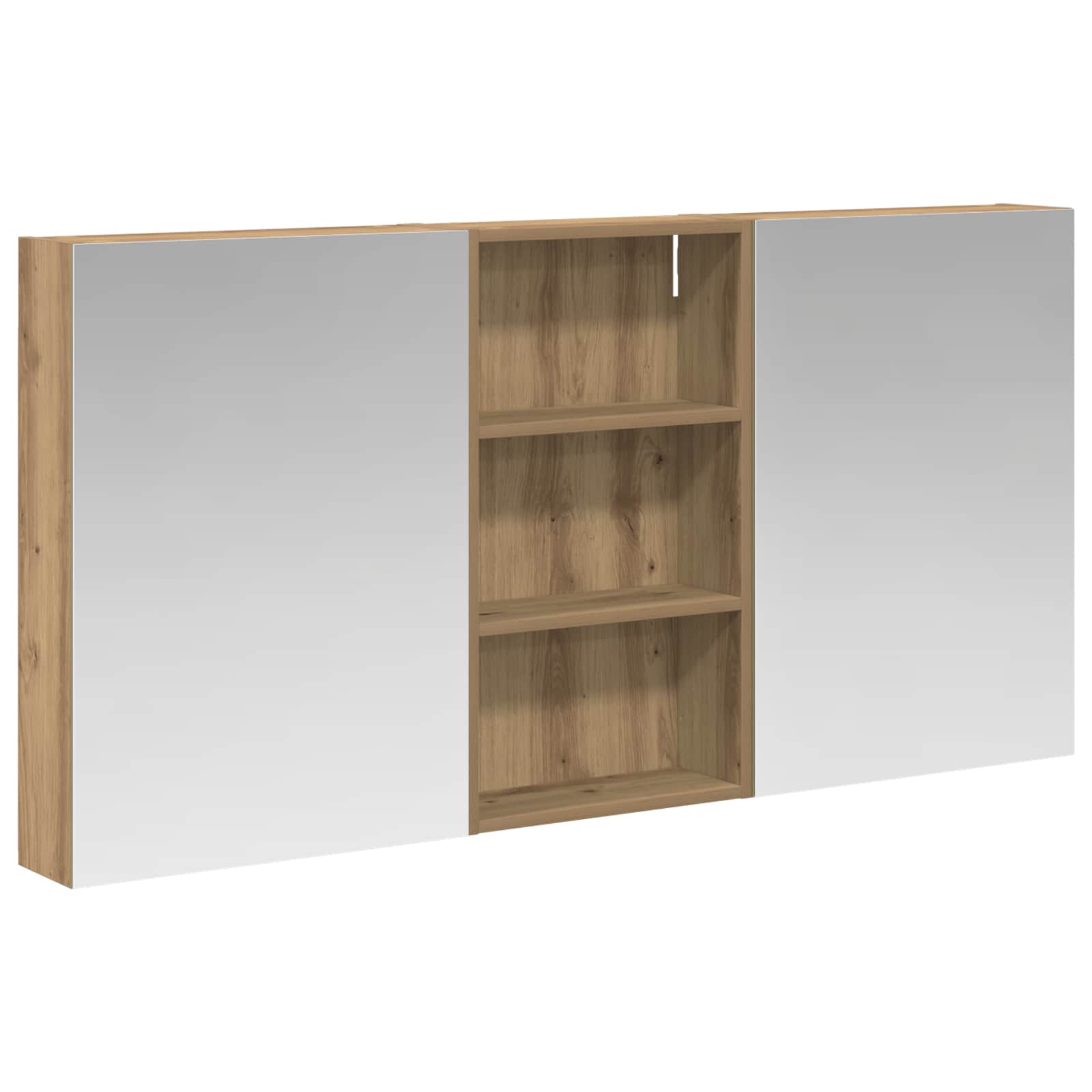Ensemble de meubles de salle de bain 3 pièces 140 cm chêne artisanal | Maison Vasque