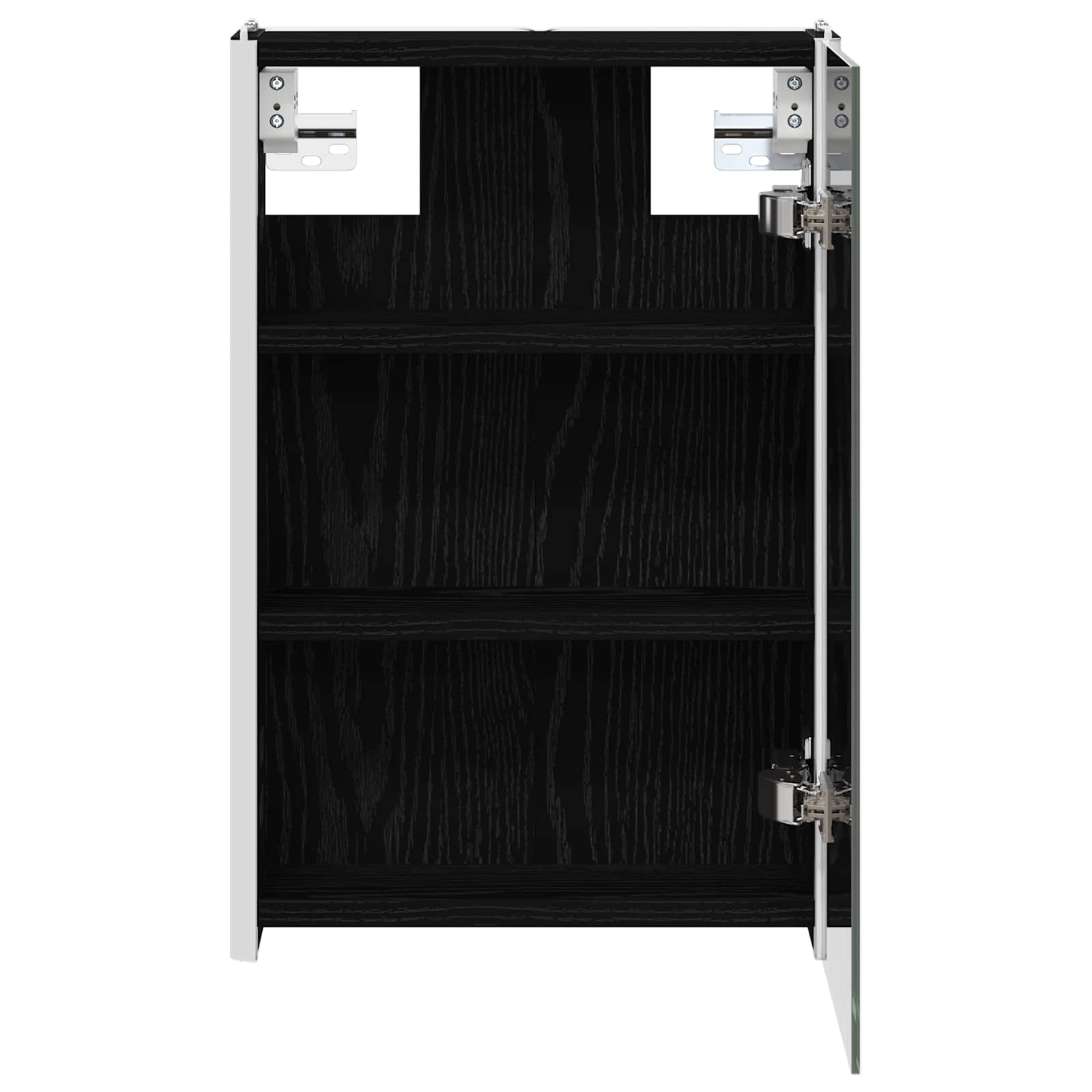 Armoire de toilette miroir 33 cm Chêne noir | Maison Vasque