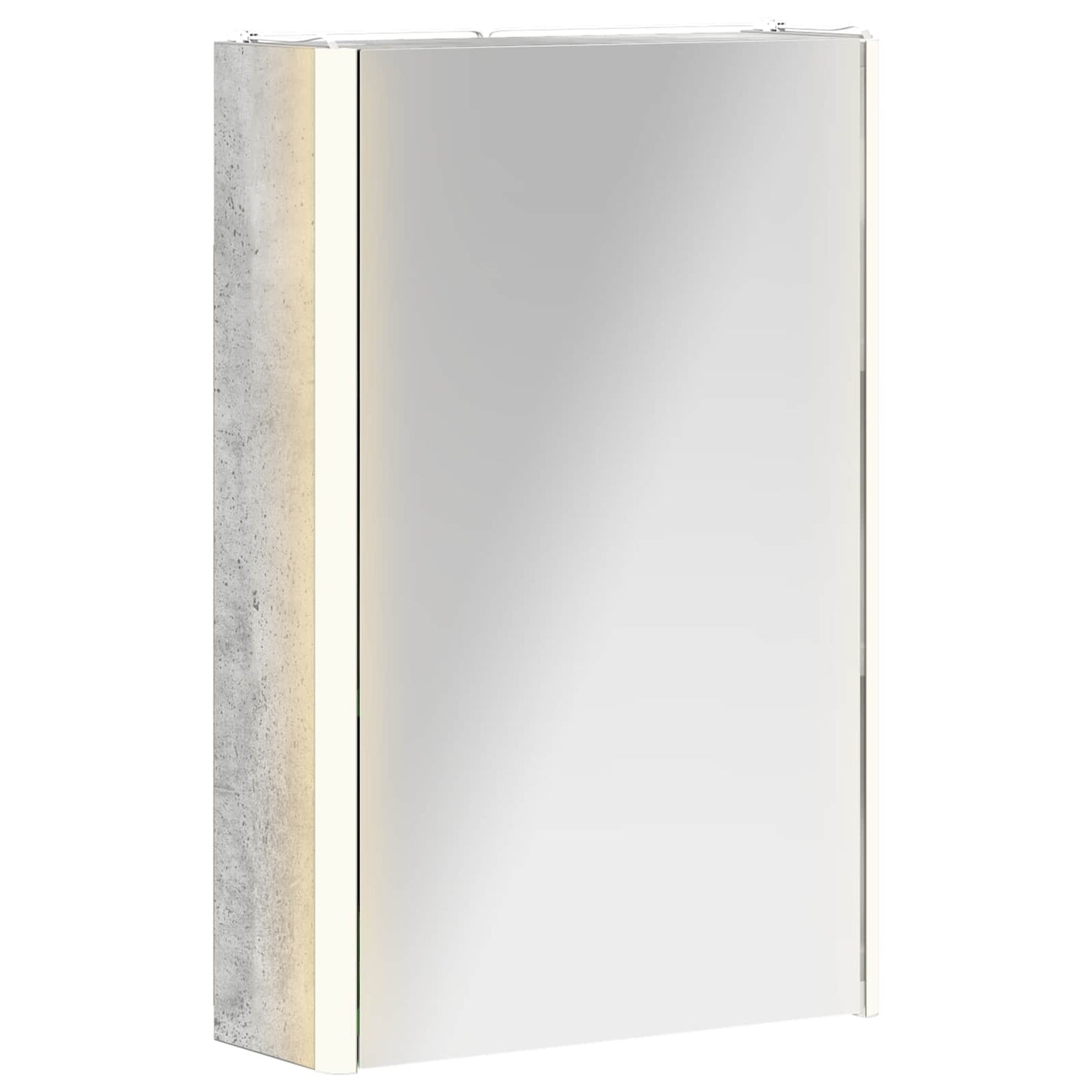 Armoire de toilette miroir 33 cm Gris béton | Maison Vasque